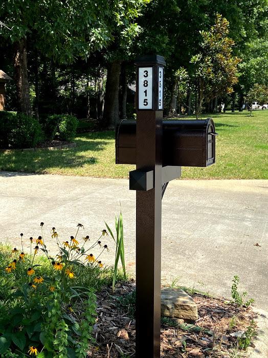 Aluminum Mailbox and Post Combo Kit With Solar Light for Easy Navigation - Bronze Mailboxes for Outside, Custom Mail Box for House With Accessories customer photo 2