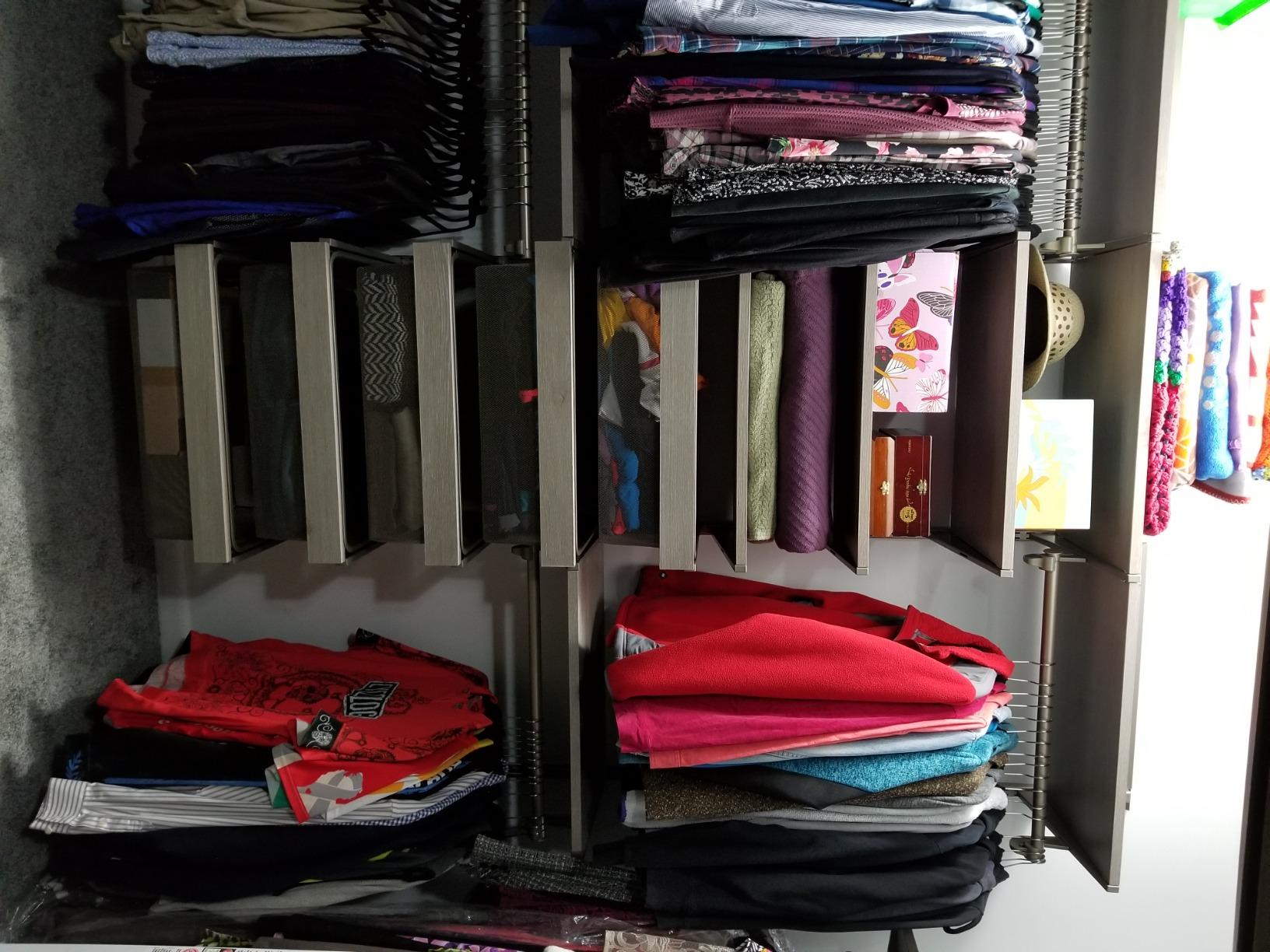 Closet Culture by Knape & Vogt 8 Ft. Steel Closet Organization System with 6 Driftwood Wood Shelves customer photo 2