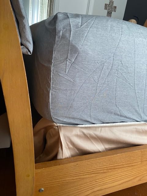 Extra Deep Queen Sheet Set - 6 Piece Breathable and Cooling Sheets - Hotel Luxury Bedding for Women, Men, Kids & Teens - Easy & Secure Fit - Soft, Wrinkle Free and Comfy - Extra Deep Pockets - Grey customer photo 2