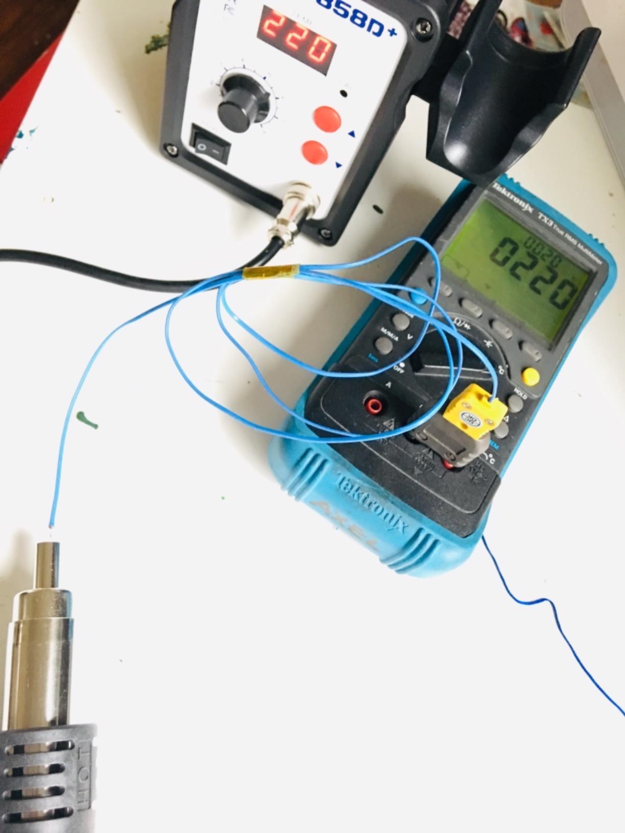 858D 110V Solder Station, Digital Display SMD Hot Air Rework Station Solder Iron Kit Heat Gun, Tweezers, Desoldering Pump customer photo 1