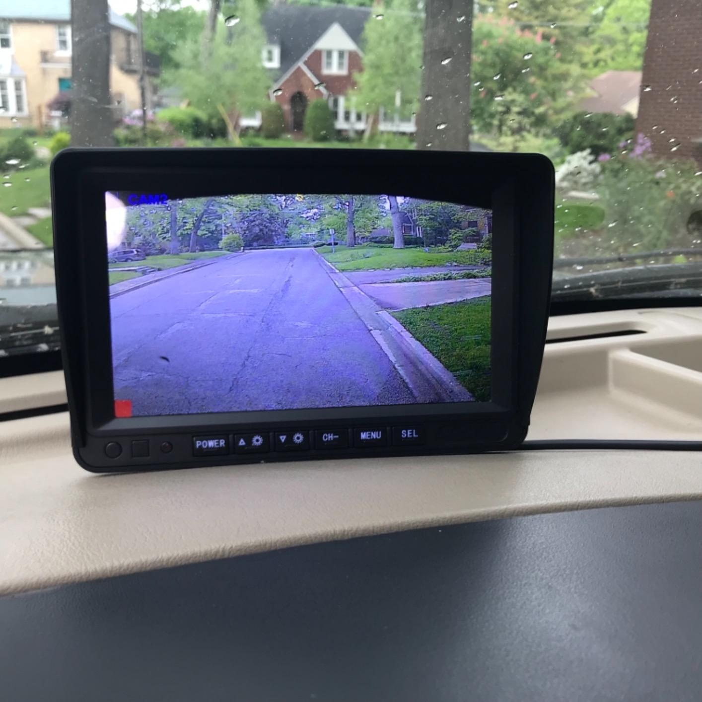 RV Backup Camera Wireless Recording 2 Cameras - Plug and Play Pre-Wired for Furrion System Night Vision 4 Channels HD 1080P 7'' Touch Key Monitor Rear View Camera for Trailer/Trucks/Camper Yakry Y28 customer photo 2