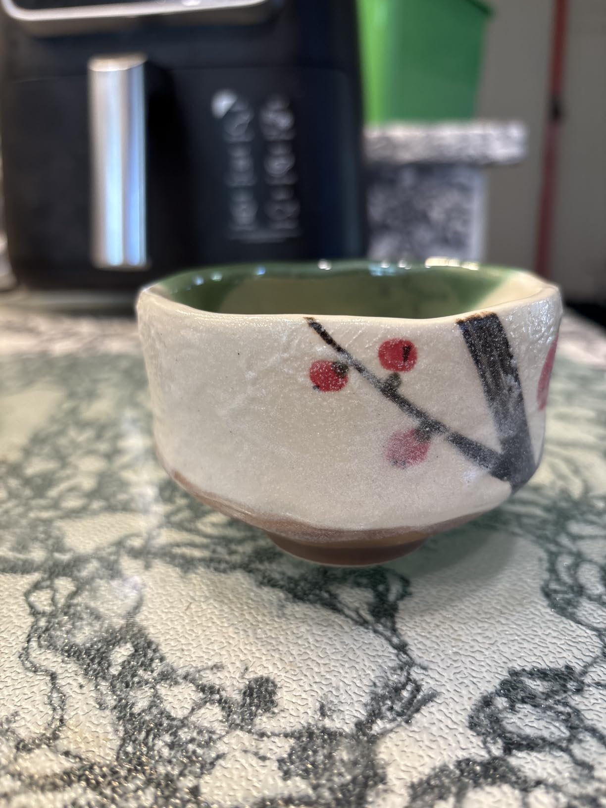 Happy Sales HSMB-CWCB1, Authentic Japanese Traditional Tea Ceremony Matcha Bowl Chawan Handcrafted in Japan, Cherry Blossom Design customer photo 1