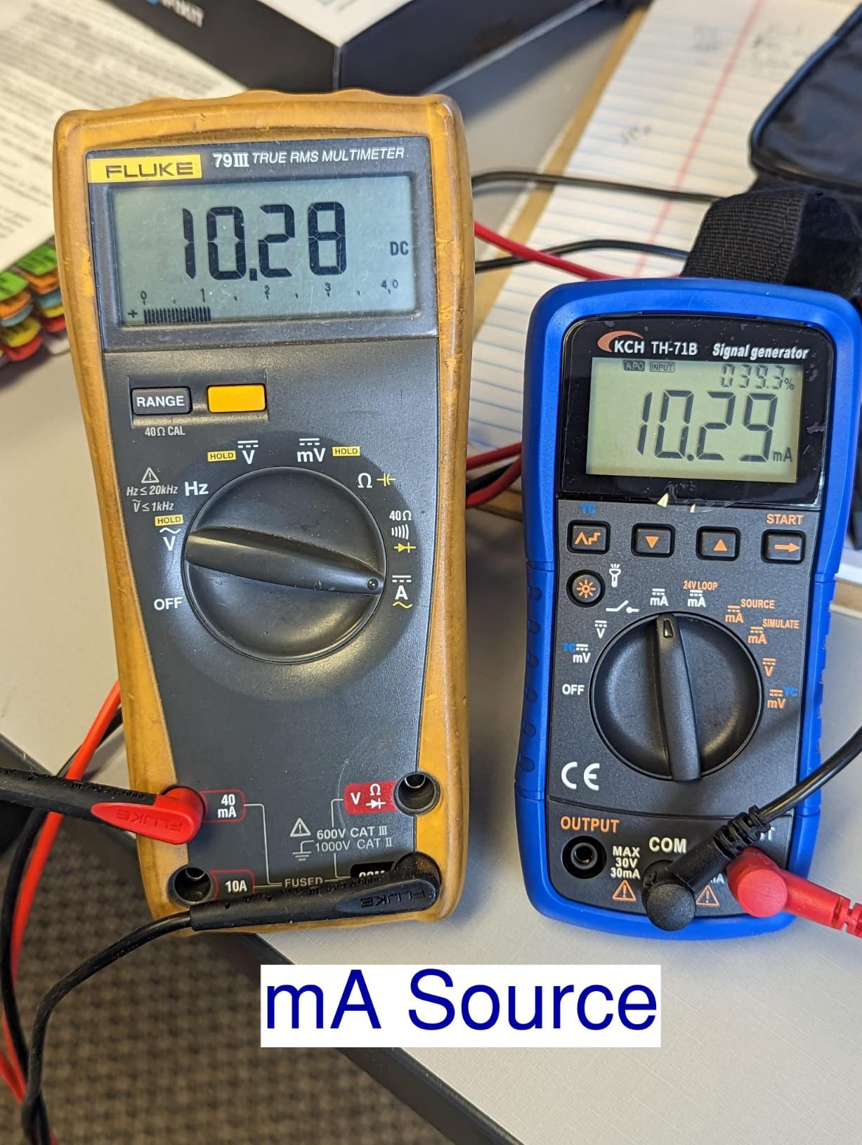 TH-71B Handheld Signal Generator Source Simulator Meter, DC Voltage Current Thermocouple K/E/J/T/B/R/S/N, 24V Loop, V/mA Step Output customer photo 1