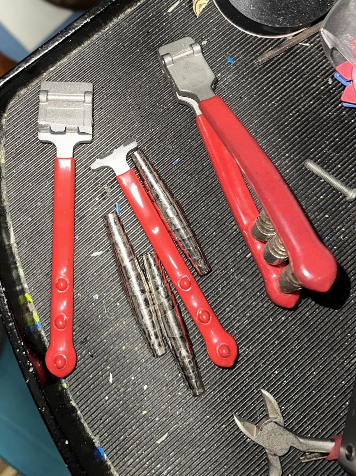 Prettyia Wide Head 3 Spring Starting Clamp Tool for Tennis Badminton Racket Accessories customer photo 1