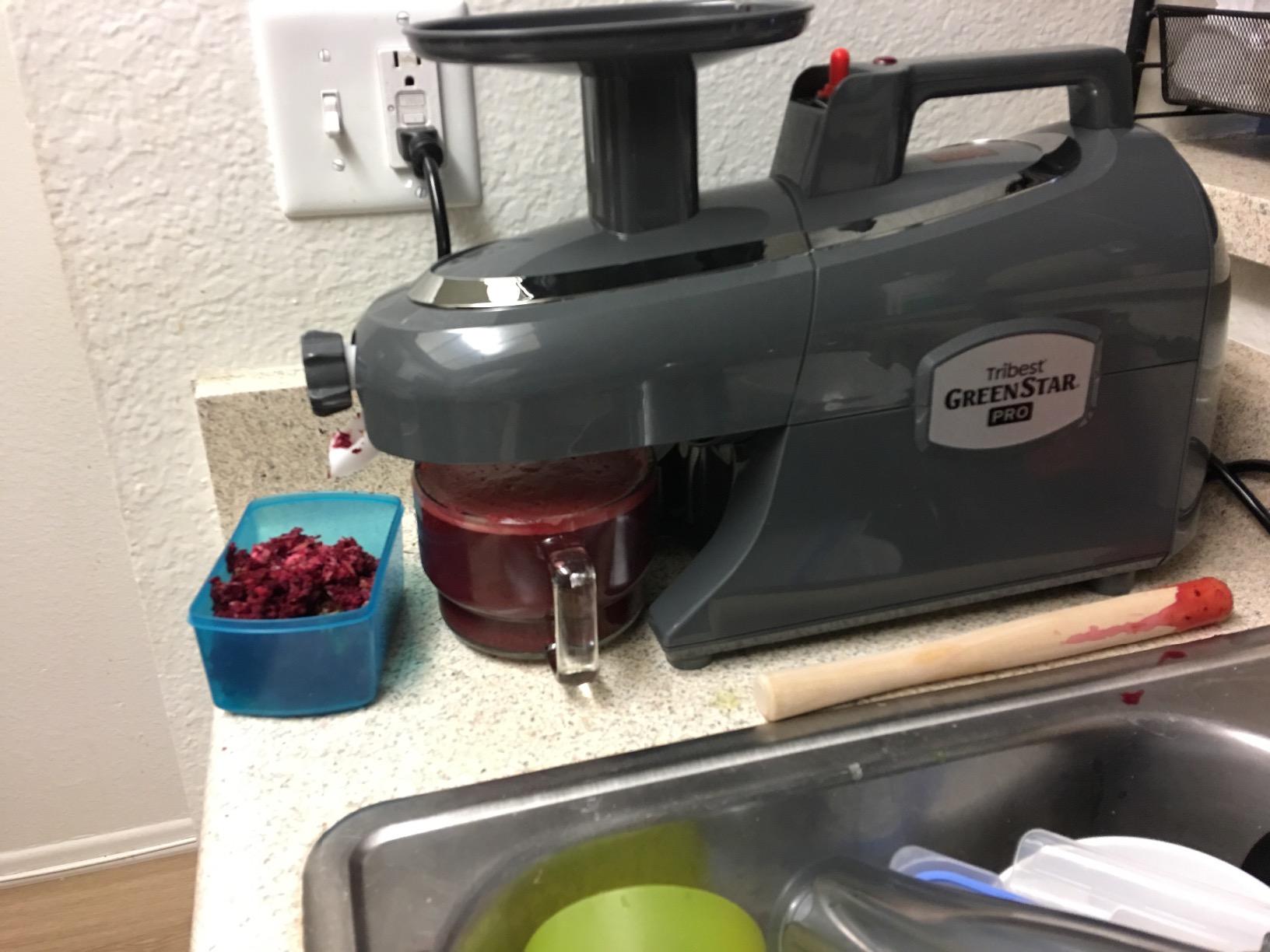 Tribest Greenstar GS-P501-B Pro Jumbo Slow Masticating Twin Gear Cold Press Juicer customer photo 1