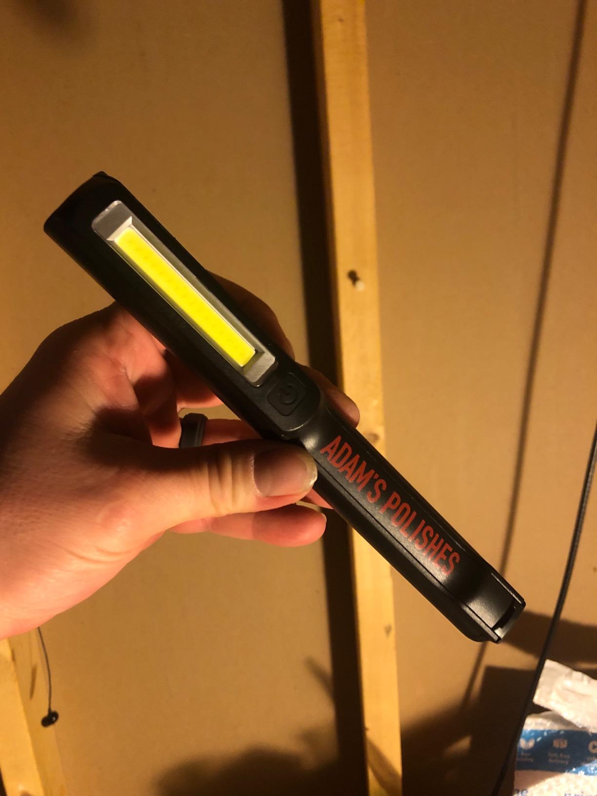 Adam's Polishes Swirl Finder Flashlight - Ultra Bright 170 Lumen Mini Light - Easily Spot Imperfections and Swirls in Your Paint When Polishing and Correcting Your Vehicles Finish customer photo 1