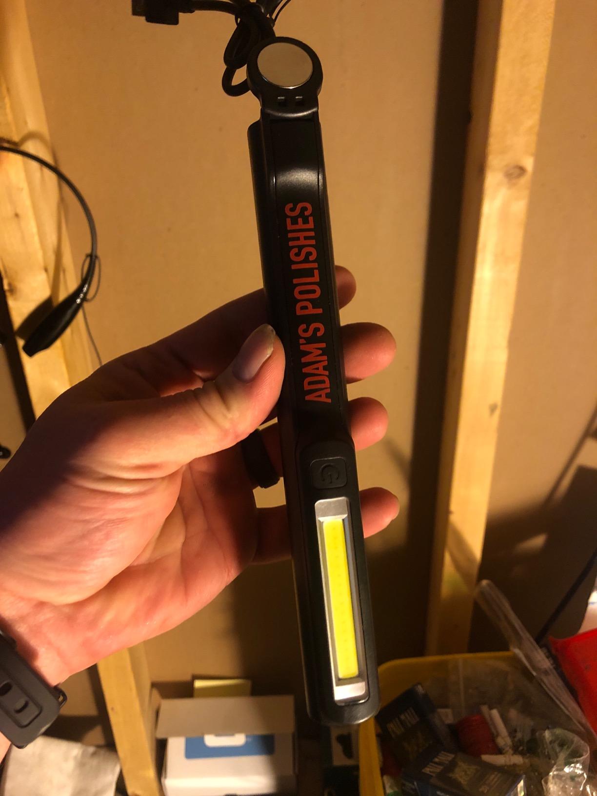 Adam's Polishes Swirl Finder Flashlight - Ultra Bright 170 Lumen Mini Light - Easily Spot Imperfections and Swirls in Your Paint When Polishing and Correcting Your Vehicles Finish customer photo 2