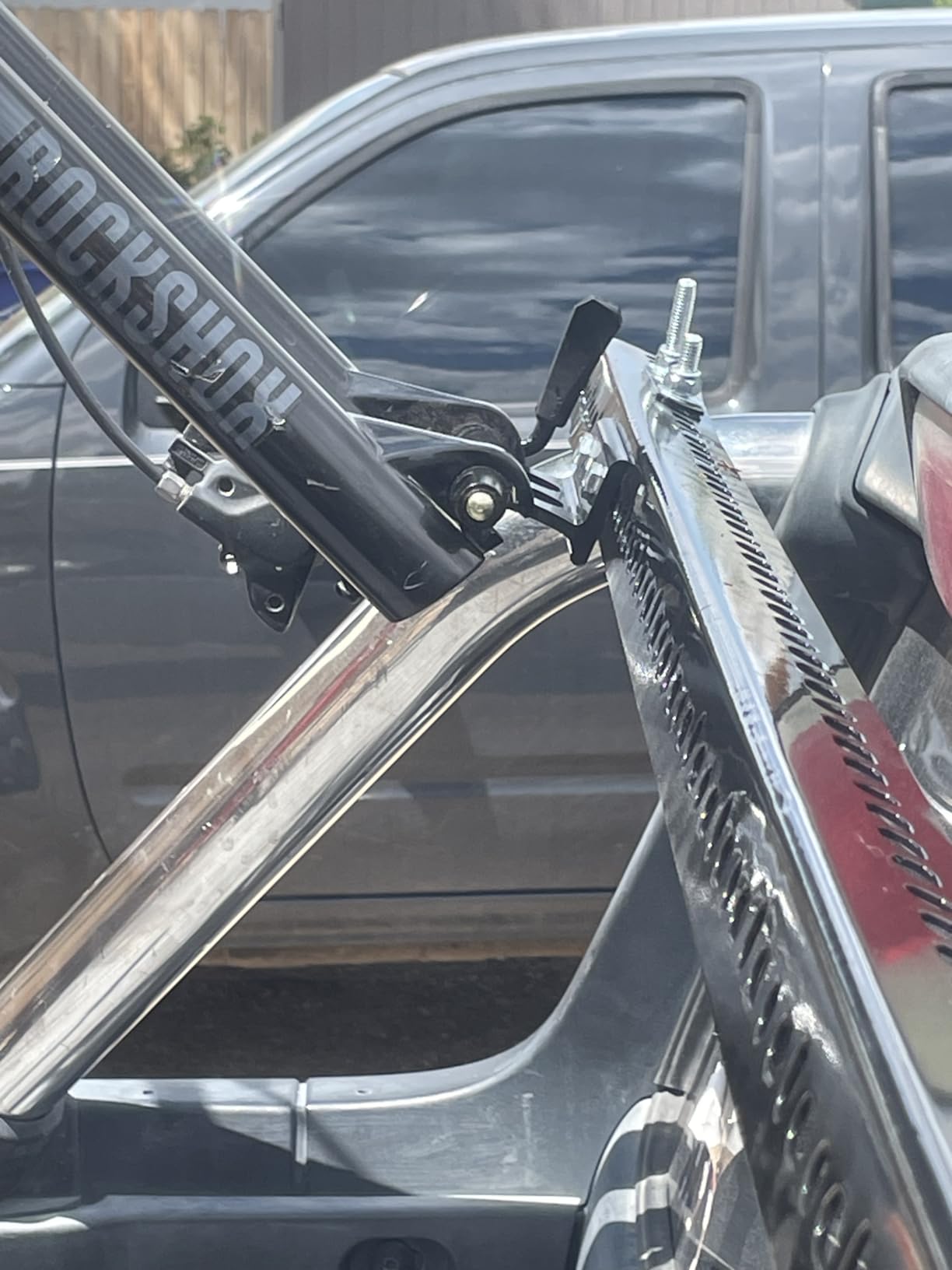 MBP Alloy Quick Release Fork Mount Bike Block (9x100mm) Truck Bed/Rack/Storage customer photo 1
