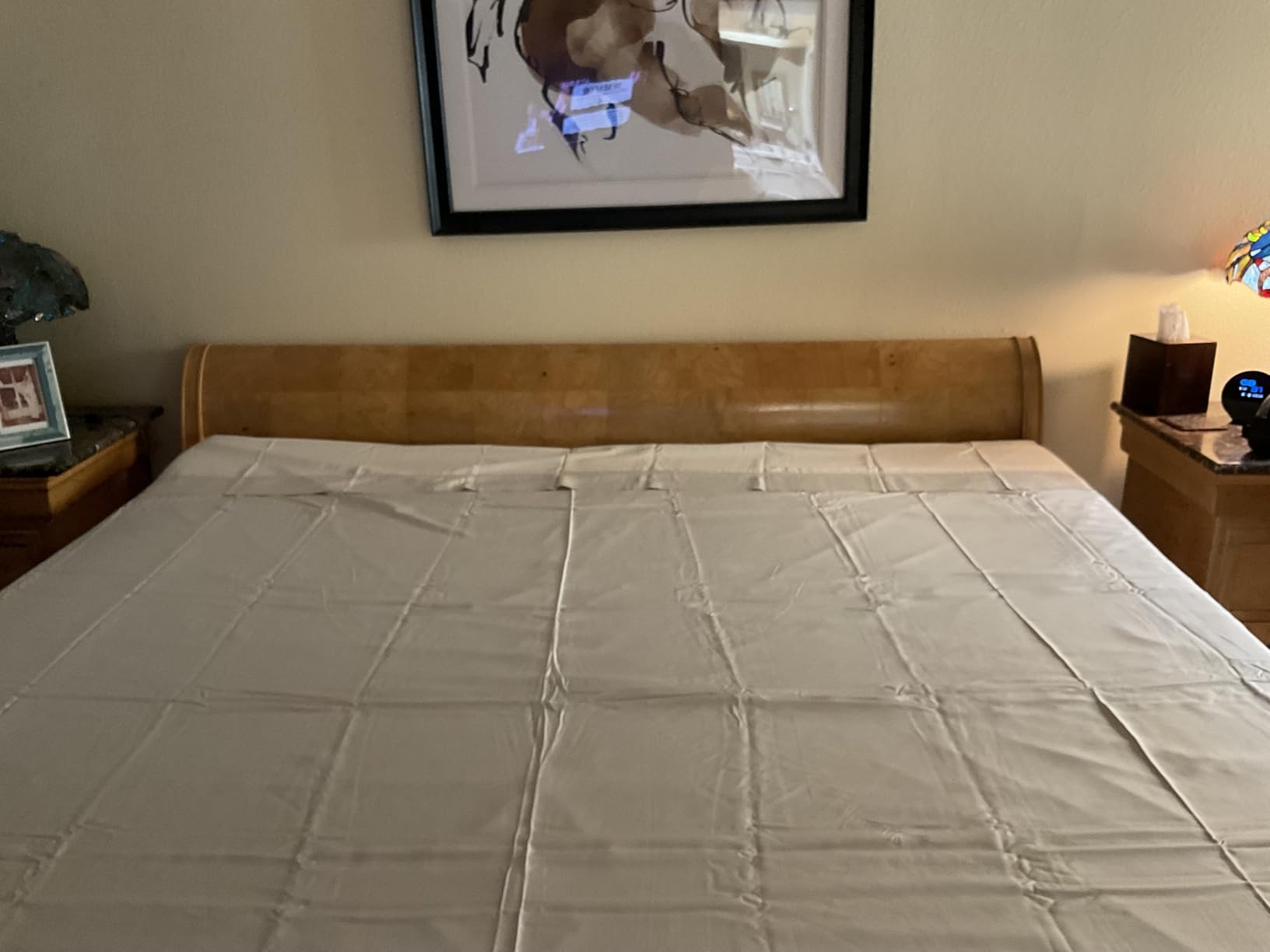 King Sheets by Pure Bamboo, Genuine 100% Organic Viscose Derived from Bamboo Bed Sheet Set, Soft & Cooling, Double Stitching, 2 Year Quality Promise (King, White) customer photo 2