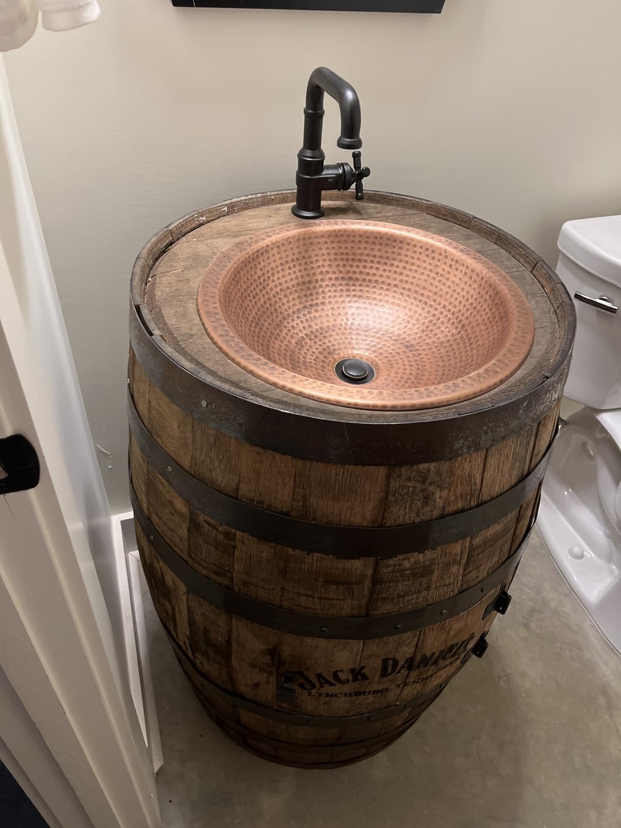 Monarch Abode Bathroom Sink - 16-Inch Rotunda Dual Mount Undermount or Drop In Bathroom Sinks, Hand Hammered Pure Copper Vanity Sink for Countertop, Powder Room, Bath, or Restroom customer photo 1