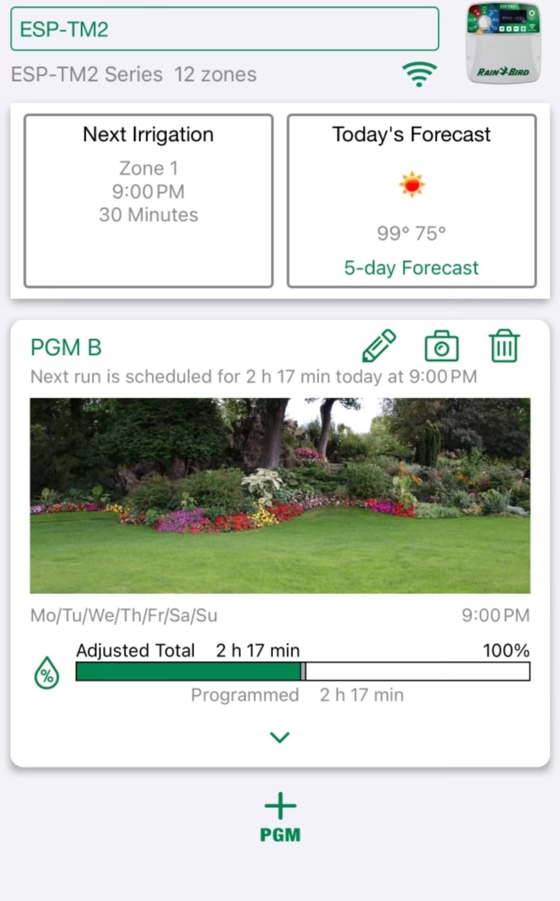 Rain-Bird ESP-TM2 Indoor Outdoor Irrigation WiFi Zone Controller Timer Box and Link Lnk WiFi Mobile Wireless Smartphone Upgrade Module (12 Zone) customer photo 1