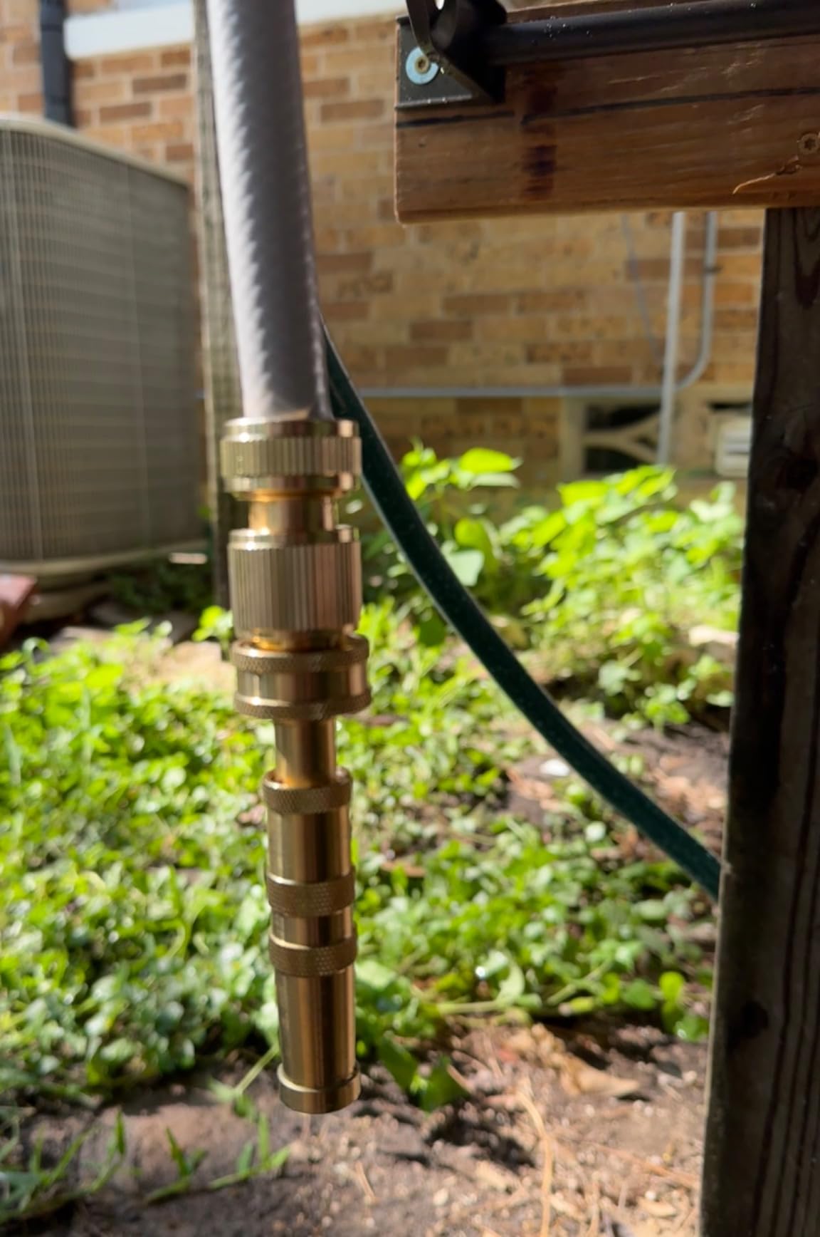 High Pressure Hose Nozzle Heavy Duty | Brass Water Hose Nozzles for Garden Hoses | Adjustable Function | Fits Standard Hoses, Garden Sprayer, Spray Nozzle, Power Washer Nozzle customer photo 2