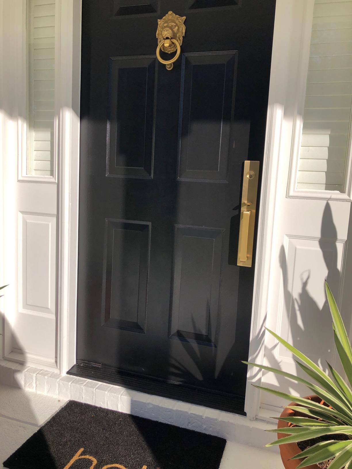 Grandeur Hardware Contemporary Tubular Entry Set: Lausanne Style with Round KNOB, Satin Brass, Model 4819-US4 customer photo 2