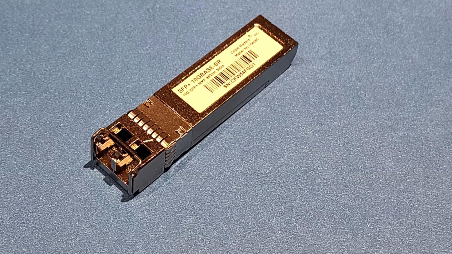Cable Matters 2-Pack 10GBASE-SR SFP+ to LC Multimode 10G Fiber Transceiver Module, 10G, MMP Fiber, Up to 300m, for Cisco, Ubiquiti, TP-Link, D-Link, MikroTik, Netgear, Supermicro, HPE Aruba customer photo 1