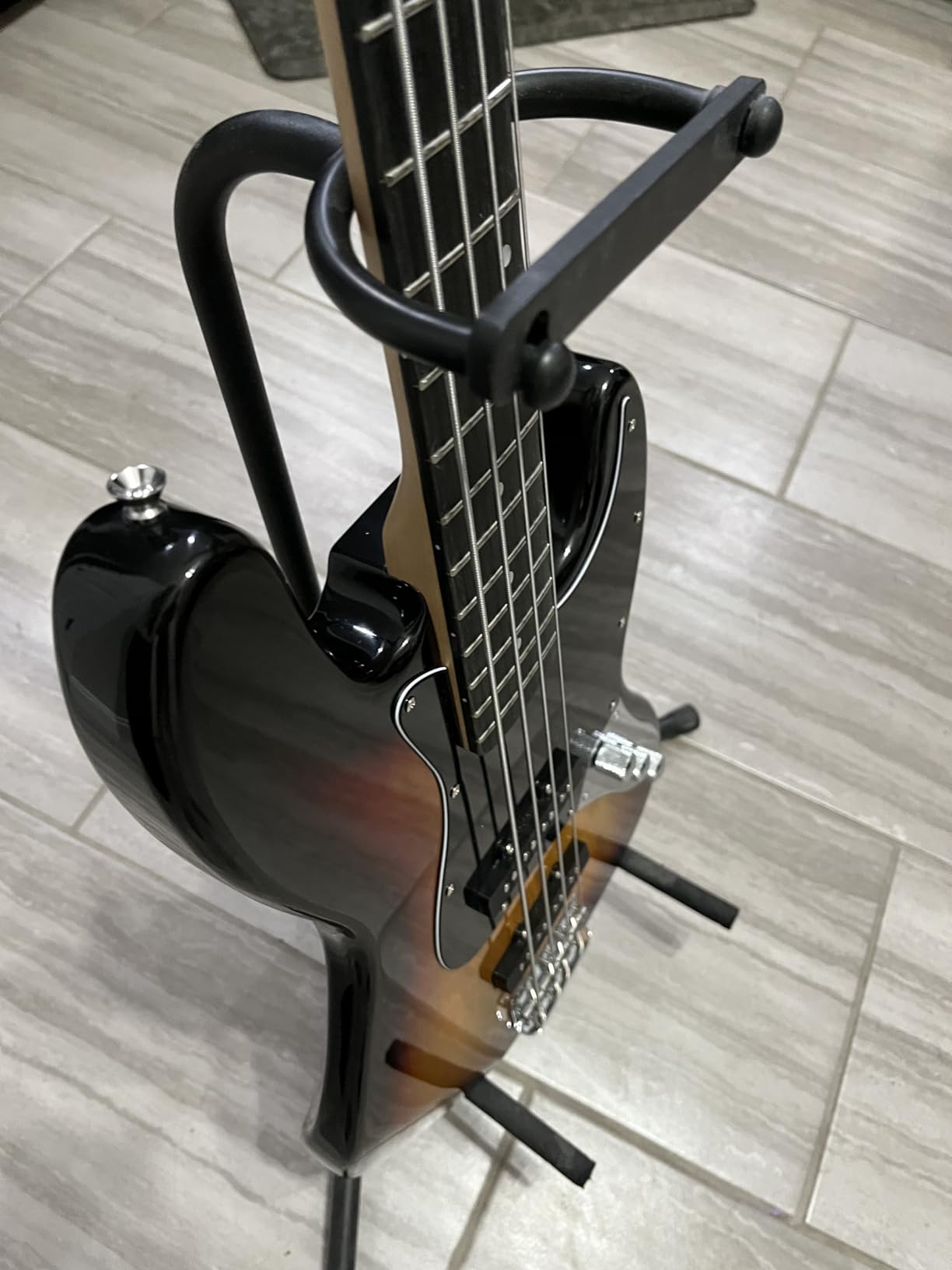 GLARRY 4 String GJazz Electric Bass Guitar Full Size Right Handed with Guitar Bag, Amp Cord and Beginner Kits (Sunset) customer photo 2