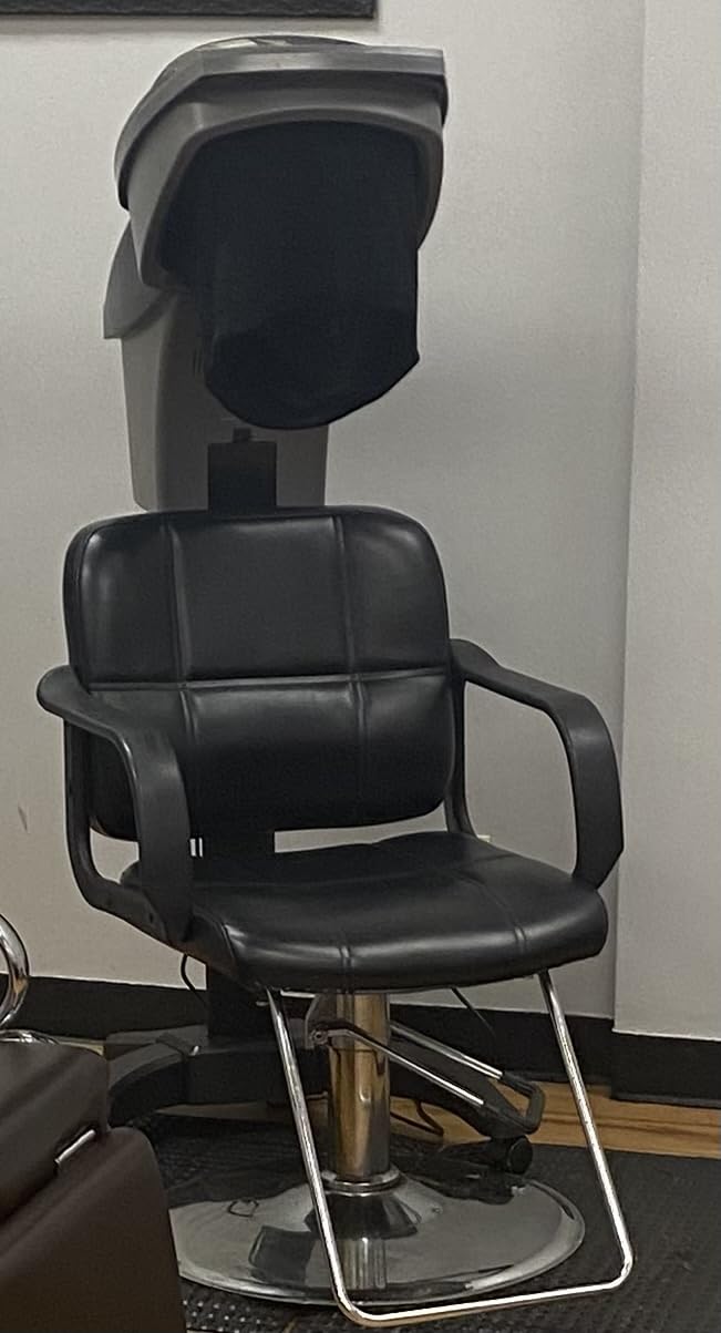 Elitzia Hair Steamer Salon Micro Mister Scalp Treatment Dye Perm Professional O3 Ozone Hooded Barber Shop Use for Natural Black Hair with Wheels ET1408B 7-Color Light customer photo 2