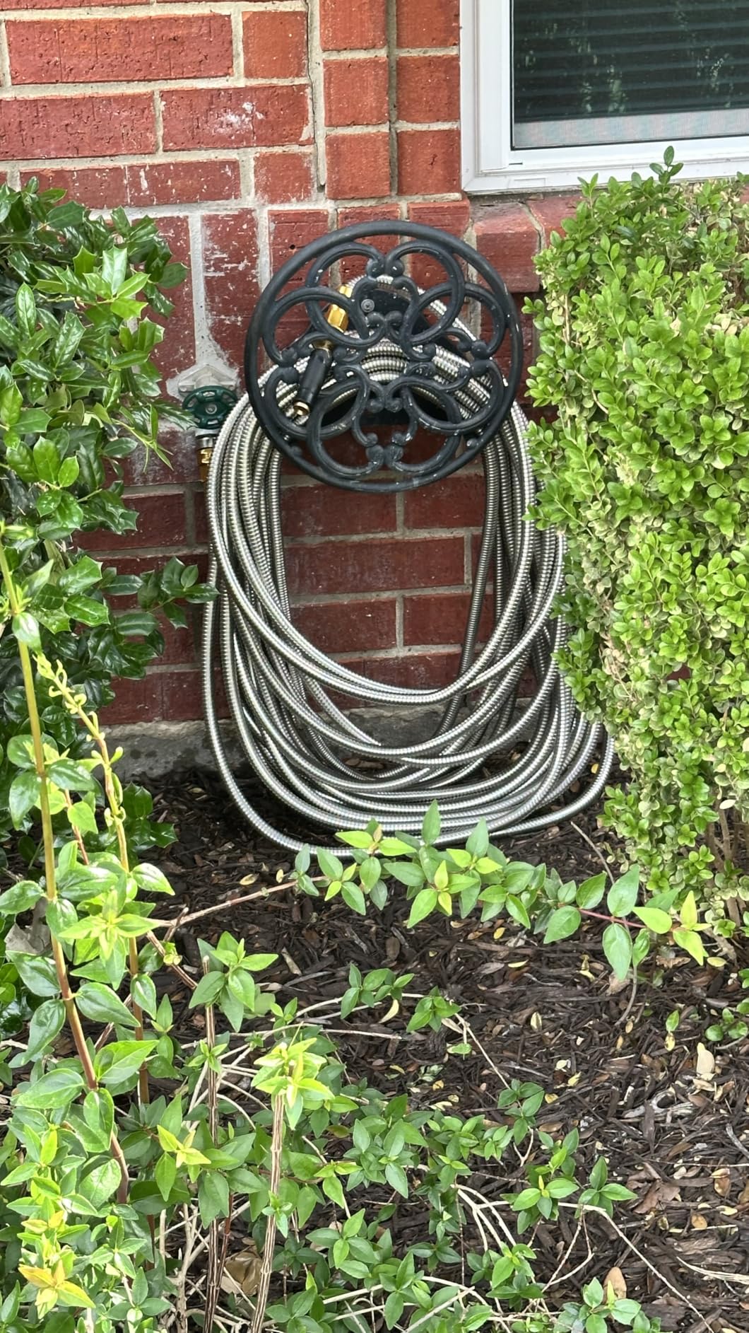 Rosy Earth Stainless Steel Garden Hose 100 FT, Heavy Duty Expandable Water Hose, No-Kink, No Bite, Flexible Garden Hoses for Yard, RV, Car customer photo 2