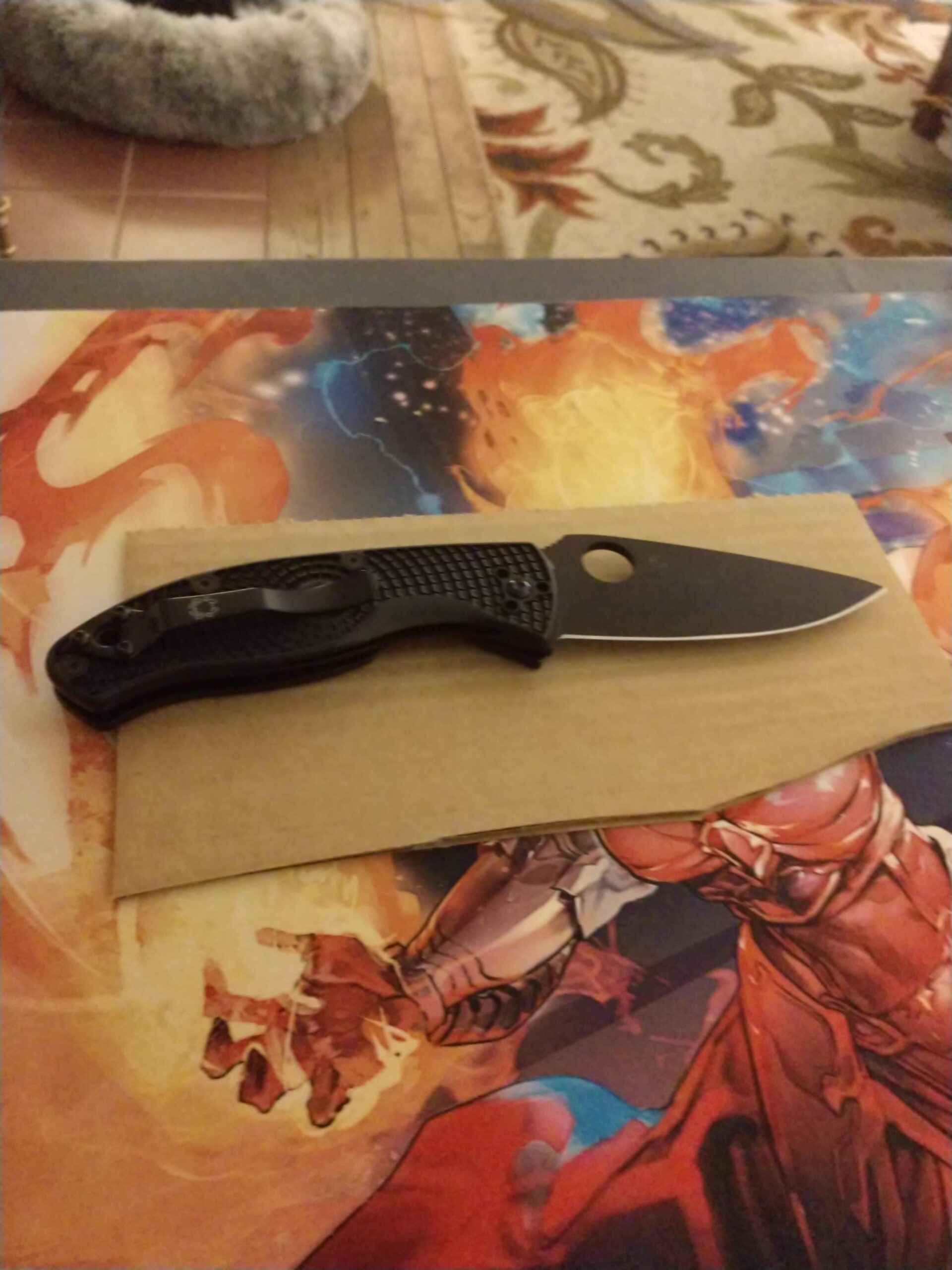 Spyderco Tenacious Lightweight Folding Pocket Knife with 3.3 Inch 8Cr13MoV Steel Blade and FRN Handle - EDC Knife customer photo 1