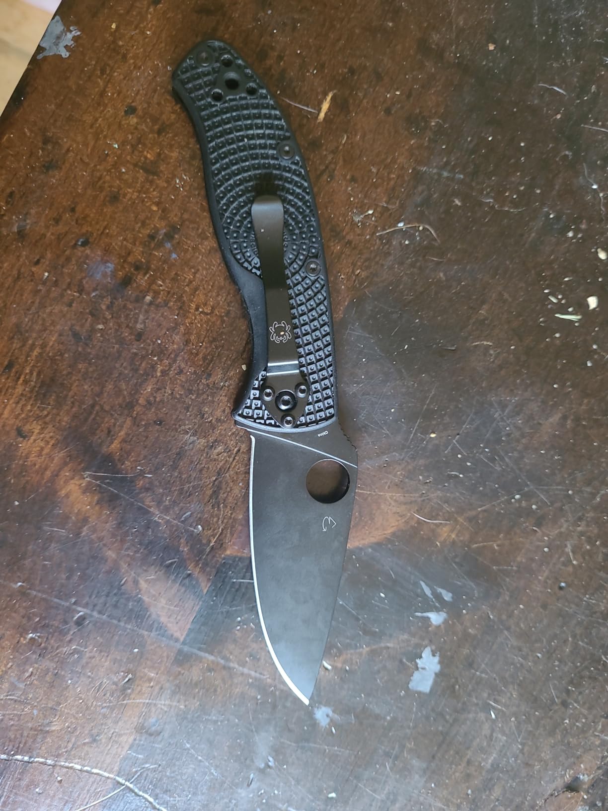 Spyderco Tenacious Lightweight Folding Pocket Knife with 3.3 Inch 8Cr13MoV Steel Blade and FRN Handle - EDC Knife customer photo 2