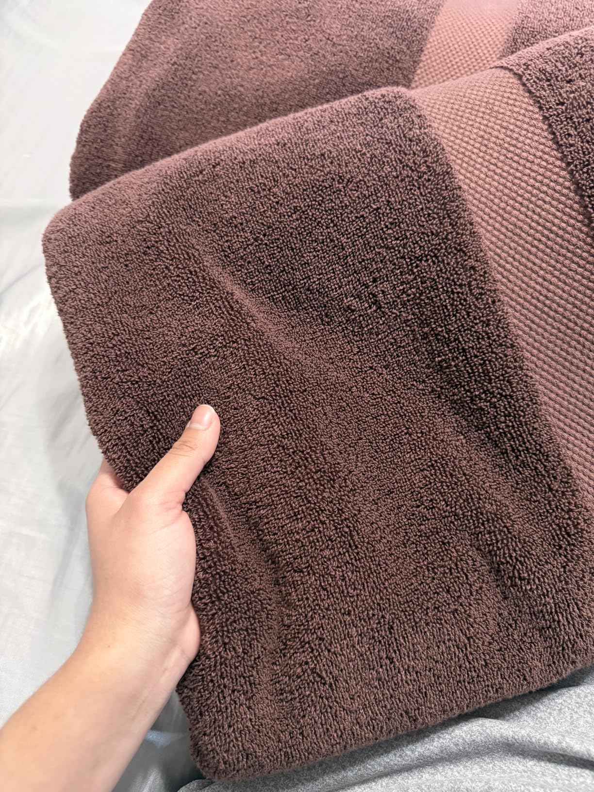 White Classic Luxury Bath Sheets Towels for Adults Extra Large 35x70 Inch - 700 GSM Turkish Cotton, Highly Absorbent | Hotel Collection | 2 Pack customer photo 2