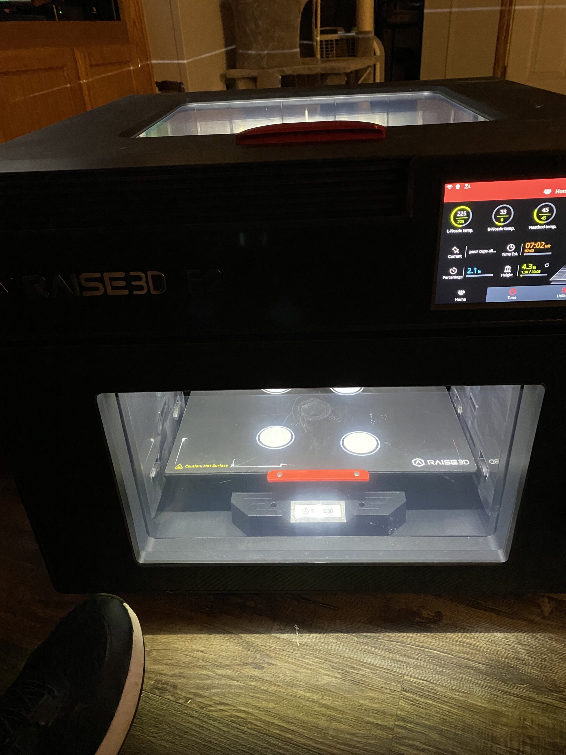 Raise3D E2 Desktop 3D Printer - Features IDEX (Independent Dual Extruders), Auto Bed Leveling, Video-Assisted Offset Calibration, Power Loss Recovery, Filament Run-Out Sensors customer photo 1