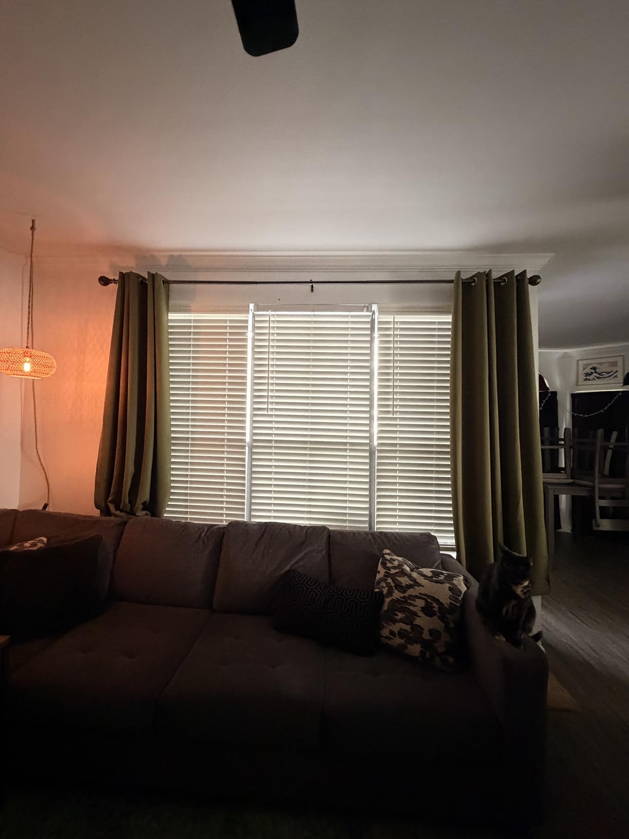 NICETOWN High-End Thermal Curtains, Full Blackout Curtains 84 inches Long for Dining Room, Soundproof Window Treatment Drapes for Hall Room, Black, 52 inches Wide Per Panel, Set of 2 Panels customer photo 2