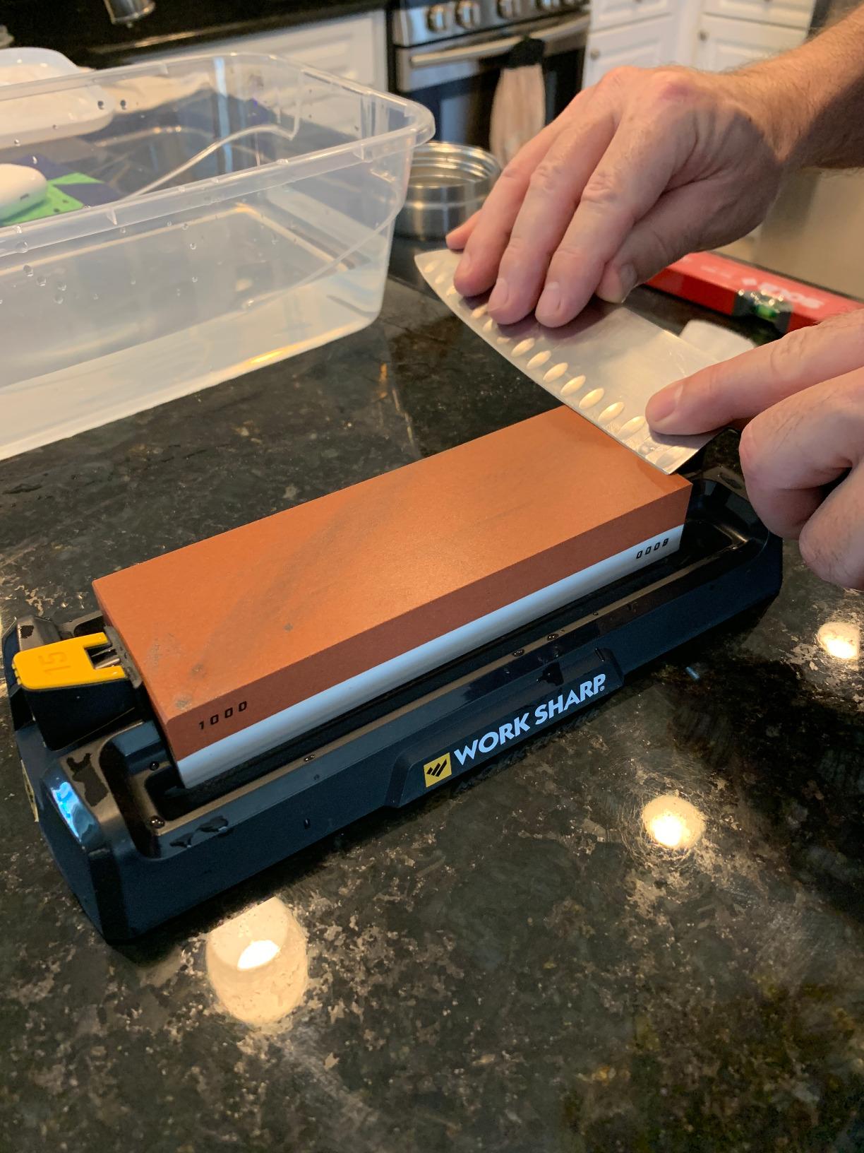 Work Sharp Benchtop Whetstone Knife Sharpener - For Knives & Edged Tools - Kitchen, Pocket, & Fillet Knives customer photo 2