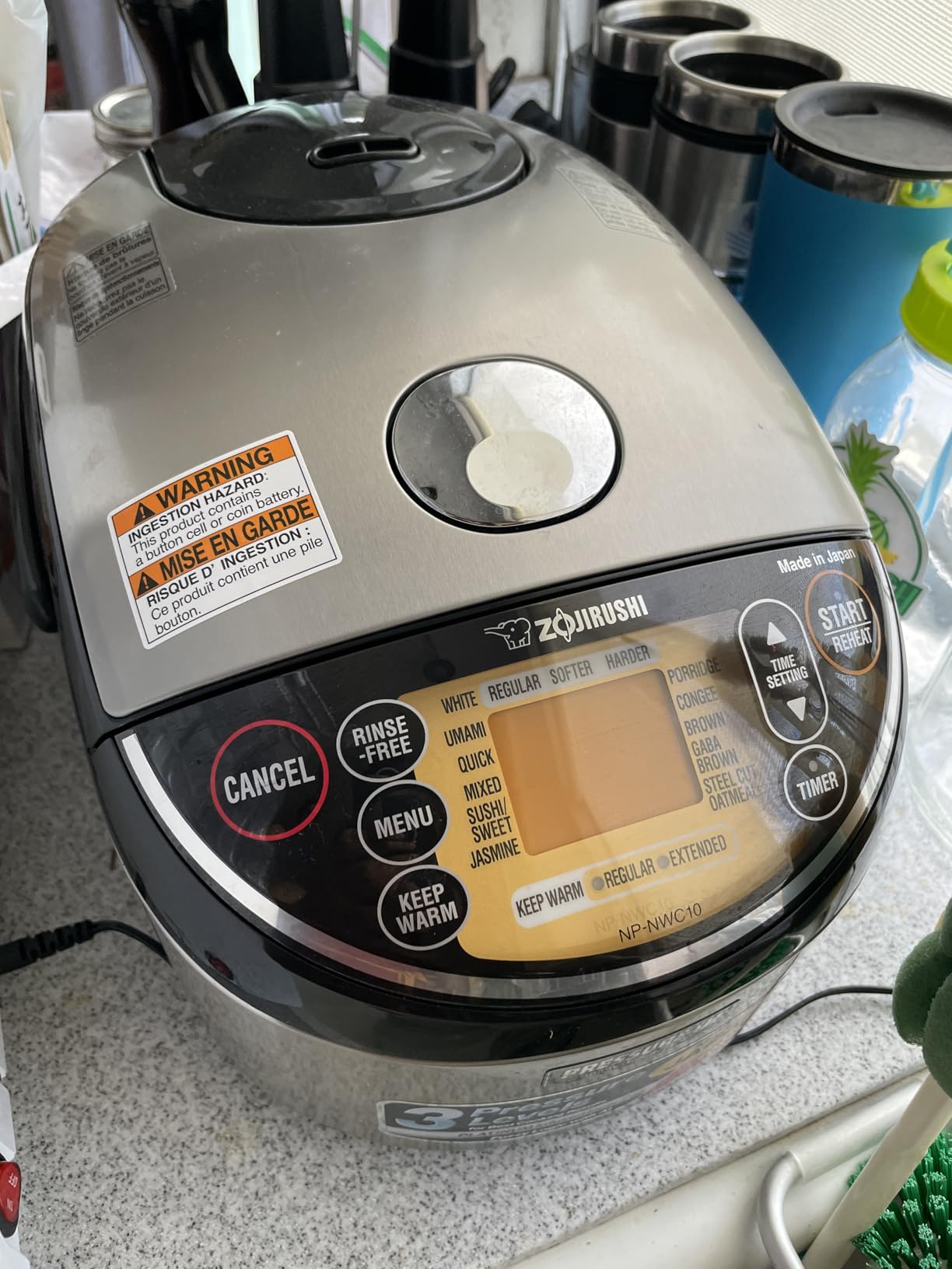 Zojirushi NP-NWC10XB 5.5-Cup Pressure Induction Heating Rice Cooker and Warmer, Stainless Black customer photo 1