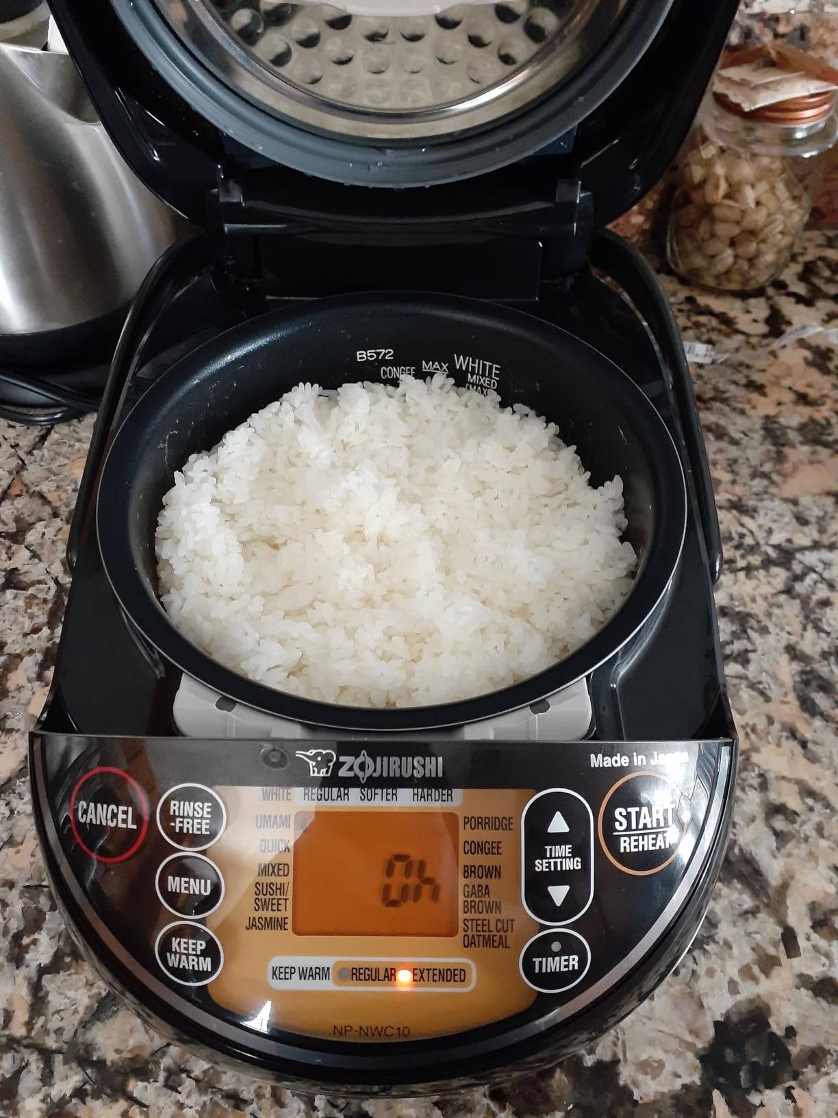 Zojirushi NP-NWC10XB 5.5-Cup Pressure Induction Heating Rice Cooker and Warmer, Stainless Black customer photo 2