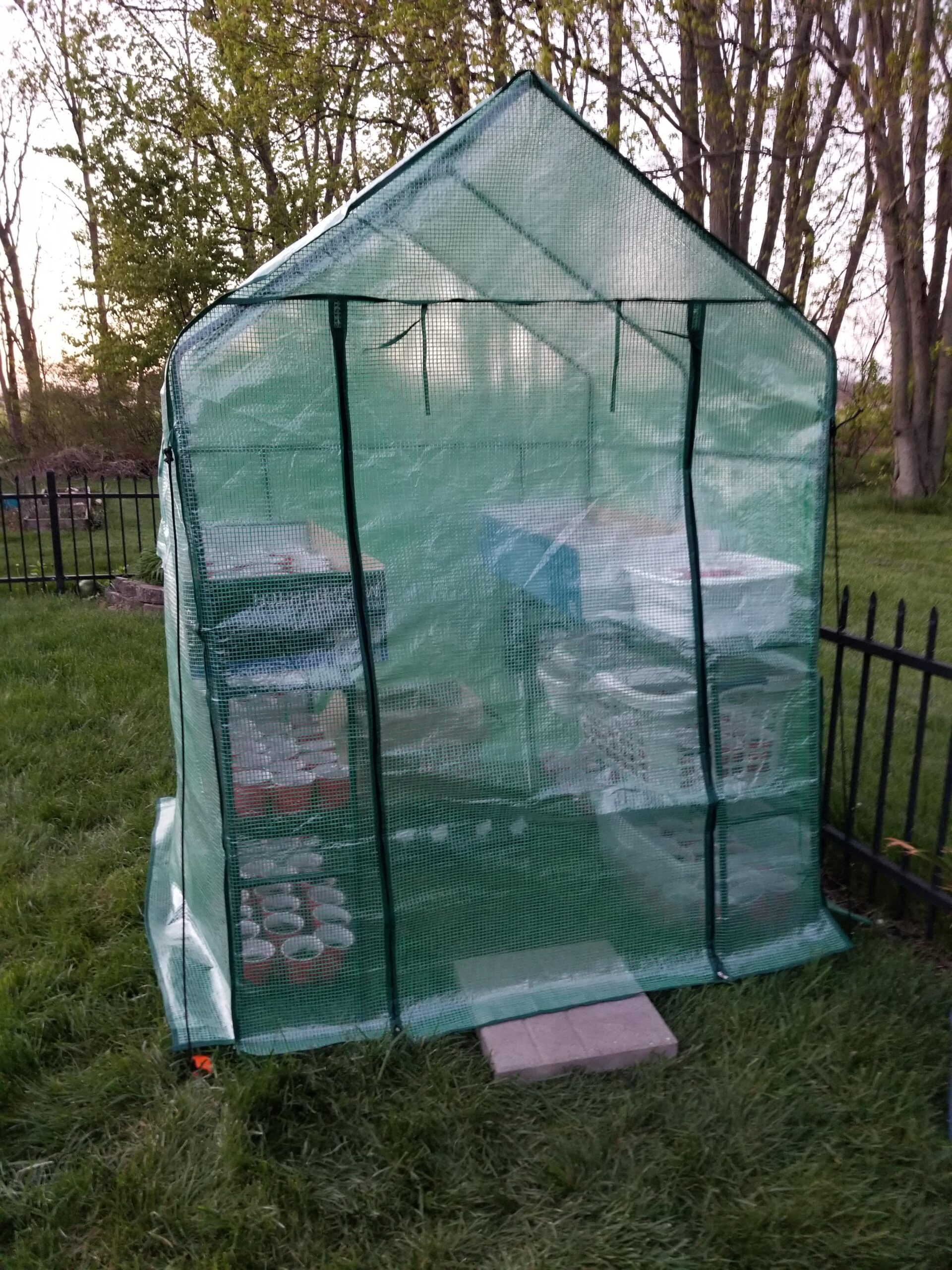 VIVOSUN 20x10x7 Ft. Large Walk in Greenhouse, Greenhouse Tunnel, Garden Plant Hot House with Green PE Cover, Roll-up Zipper Door and Window for Outdoor customer photo 2