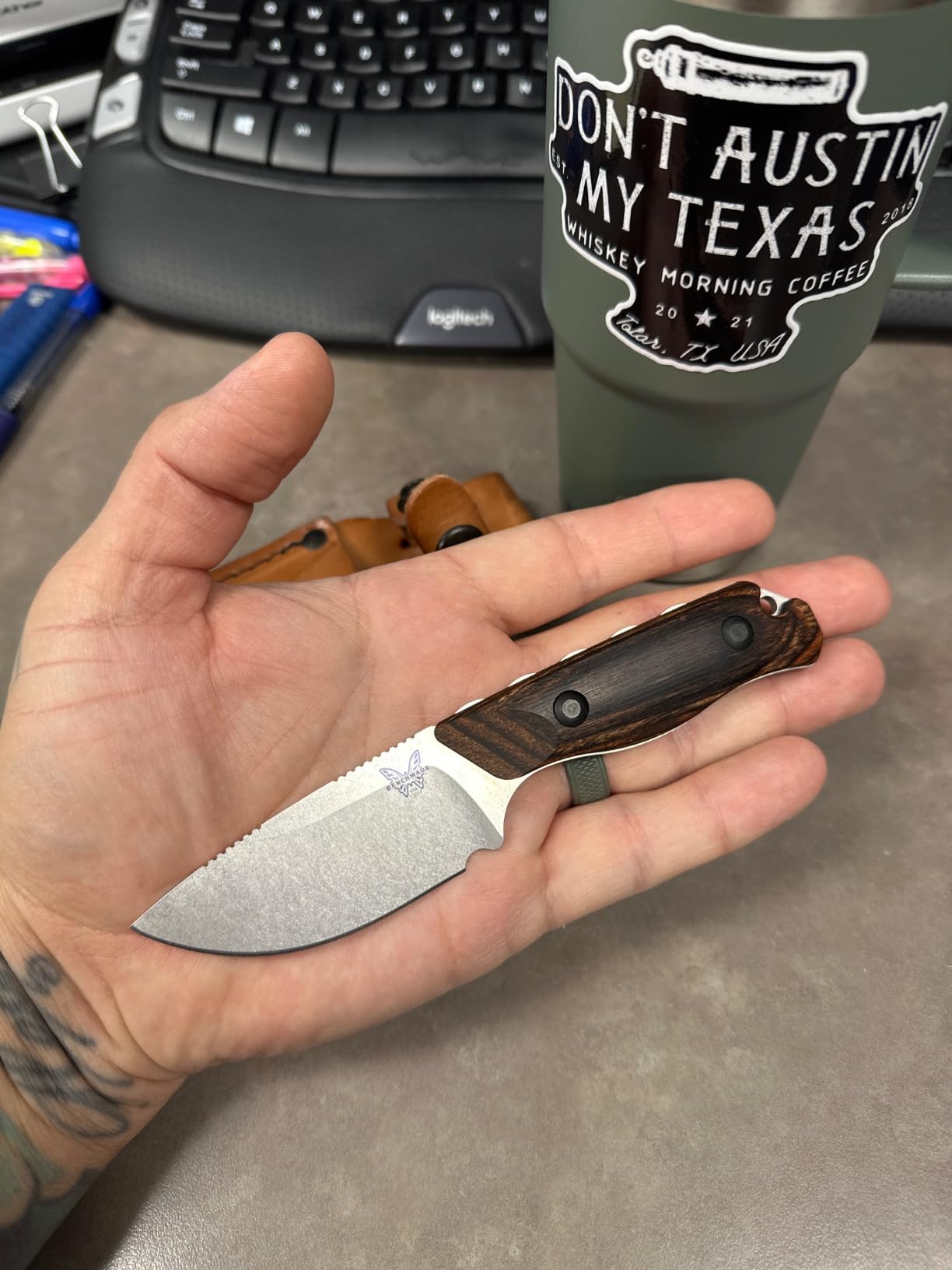 Benchmade Hidden Canyon Hunter 15017 Fixed Blade Hunting Knife with Wooden Handle customer photo 1