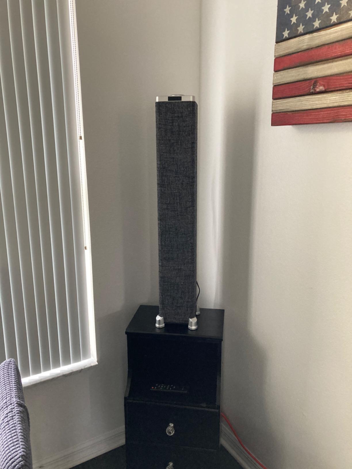Rockville ONE-Tower 200W Peak / 60W RMS All-in-One Tower Bluetooth Speaker System, HDMI ARC, Optical, RCA, USB Playback, for Home Theater and Music Streaming customer photo 1