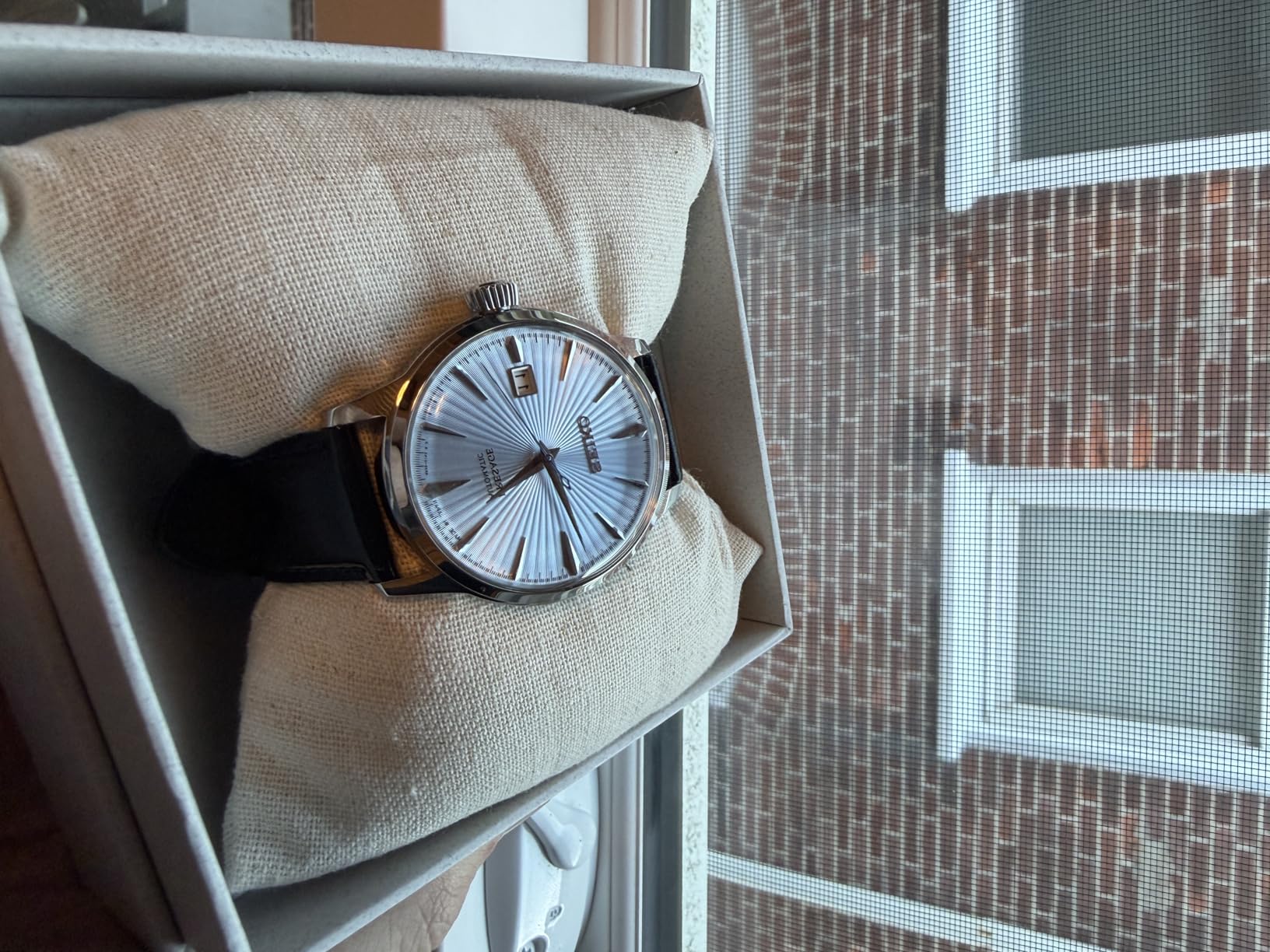 Seiko Presage Cocktail Time Automatic Watch for Men - Patterned with Golden Numerals and Date Calendar customer photo 2