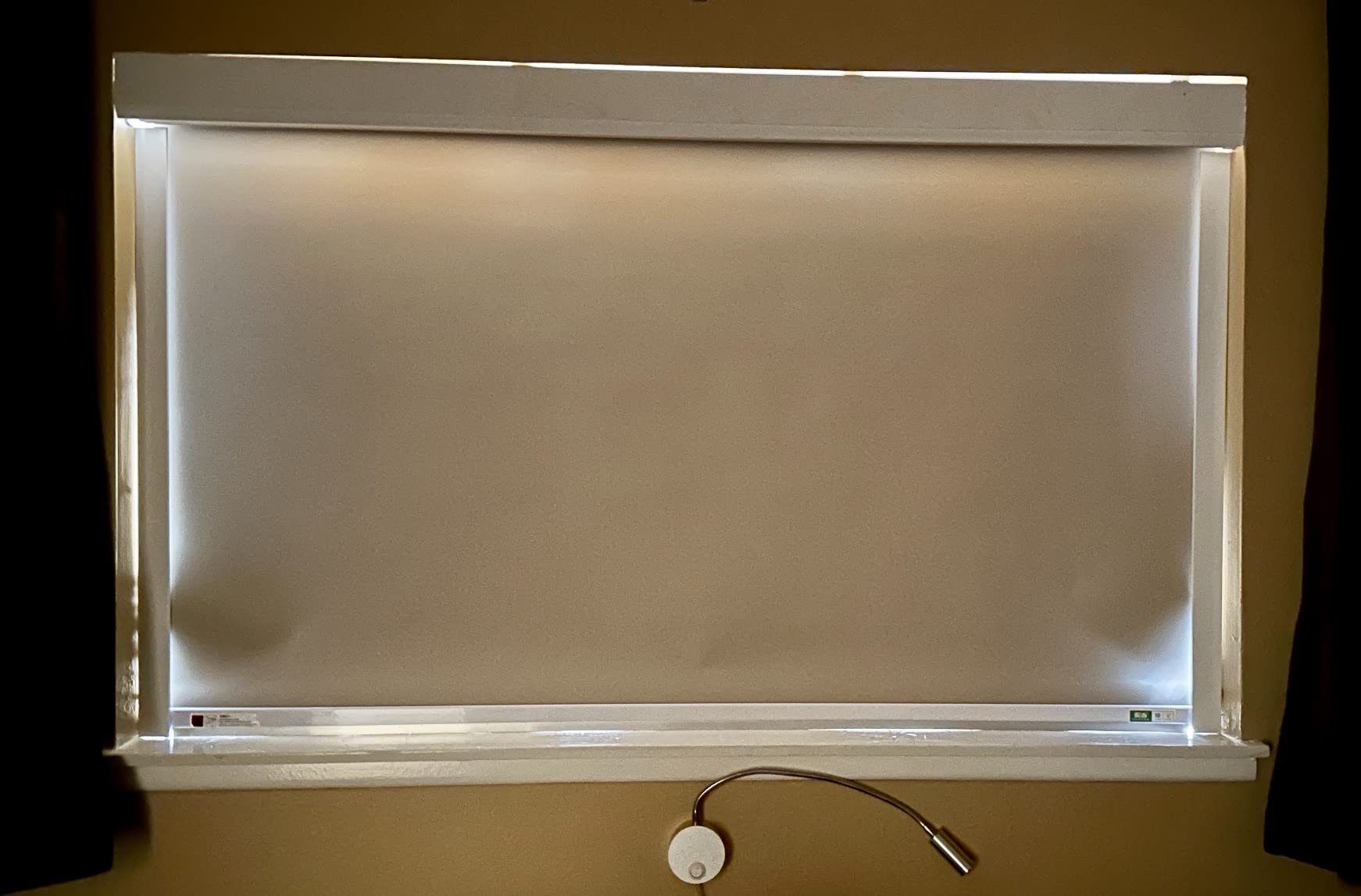 ZSHINE Motorized Blackout Window Blinds Customize Width (23-95 Inches) Remote Control Wireless and Rechargeable Roller Shades Blinds for Windows, Home, Office, Hotel, Club, Restaurant(82010G) customer photo 2