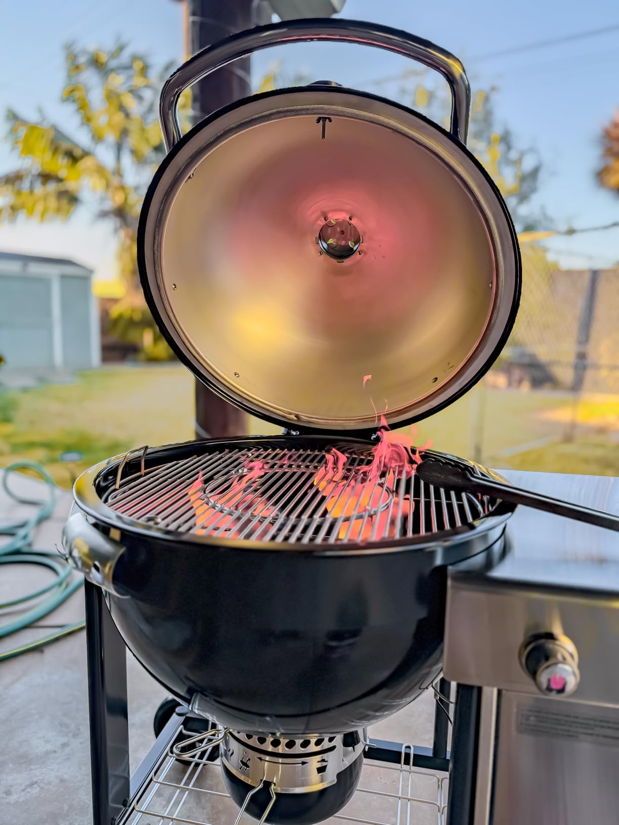 Weber Summit® Kamado S6 Charcoal Grilling Center, Black - Dual‑Walled Insulated Steel Kamado with 24