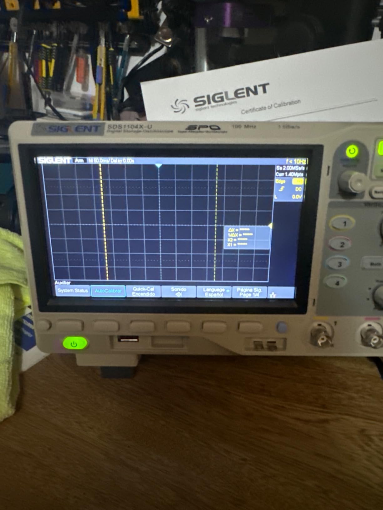 Siglent SDS1104X-U 100MHz Super Phosphor Digital Oscilloscope 4 Channels customer photo 1