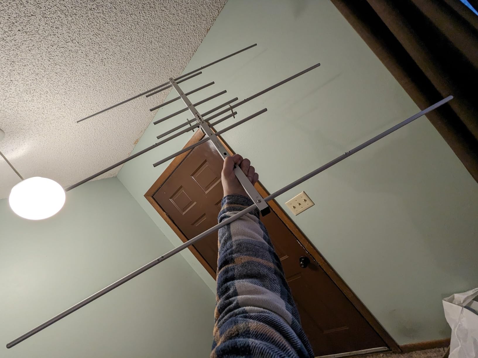 TWAYRDIO Yagi Ham Radio Antenna, Dual Band 2m 70cm VHF UHF Yagi, High Gain 8 Elements GMRS Vertical Base Antenna for Repeater System, HT Scanner, Satellite Work customer photo 1