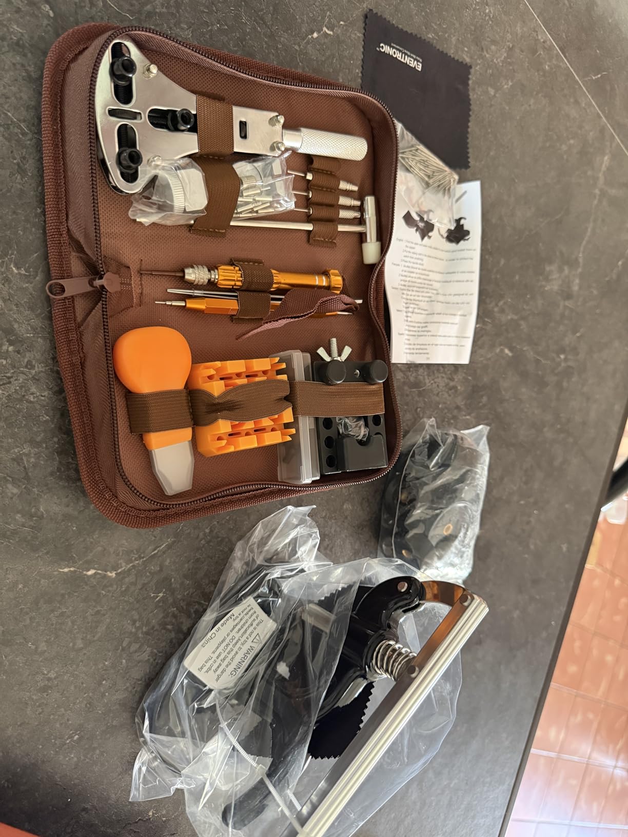 Eventronic Watch Repair Tool Kit + Watch Press Tool 154PCS, Professional Watch Link Removal Kit, Watch Battery Replacement Tool Kit, Watch Band Tool, Spring Bar Tool Set, Watch Kit customer photo 1