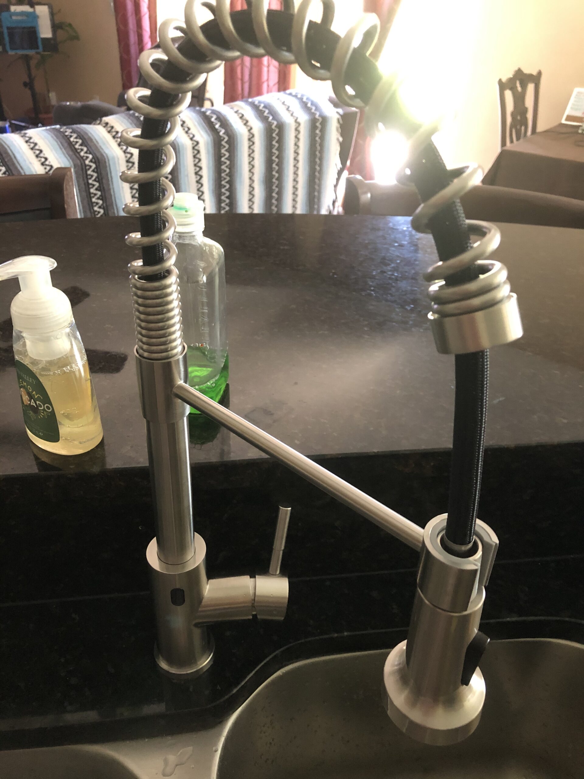 GIMILI Touchless Kitchen Faucet with Pull Down Sprayer, Motion Sensor Smart Hands-Free Activated Single Hole Spring Faucet for Kitchen Sink, Brushed Nickel customer photo 1