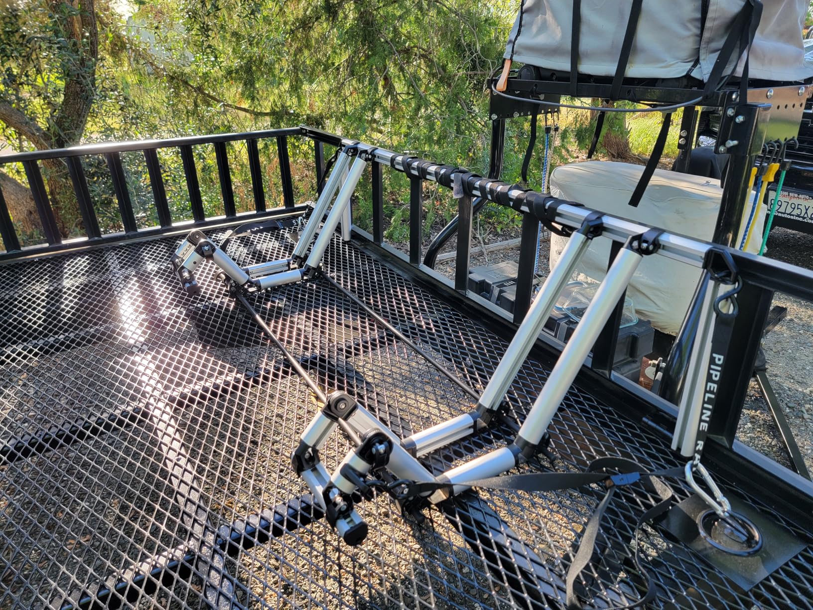 Truck Bed Bike Rack - All-Aluminum Truck Bed 2 Bike Rack Full Size Trucks- Holds 2 Standard Bikes - Effort-Free Installation customer photo 2