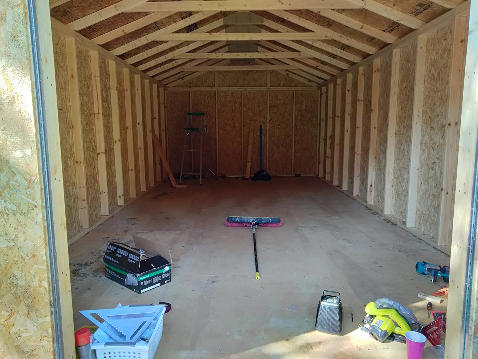 Handy Home Products Astoria 12x20 Do-It-Yourself Wooden Storage Shed- Does not Include Floor kit, Paint, or Roofing Shingles customer photo 1