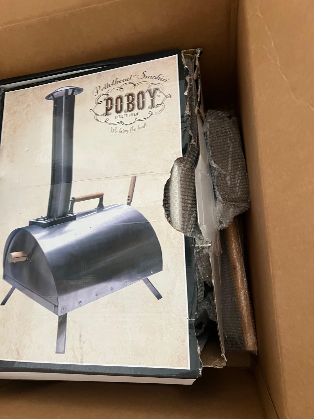 Pellethead Portable Pizza Oven Kit: Wood-Fired Outdoor Grill with Peel, Blower, Thermometer & Accessories, Stainless Steel, 13-Inch Stone Included customer photo 1