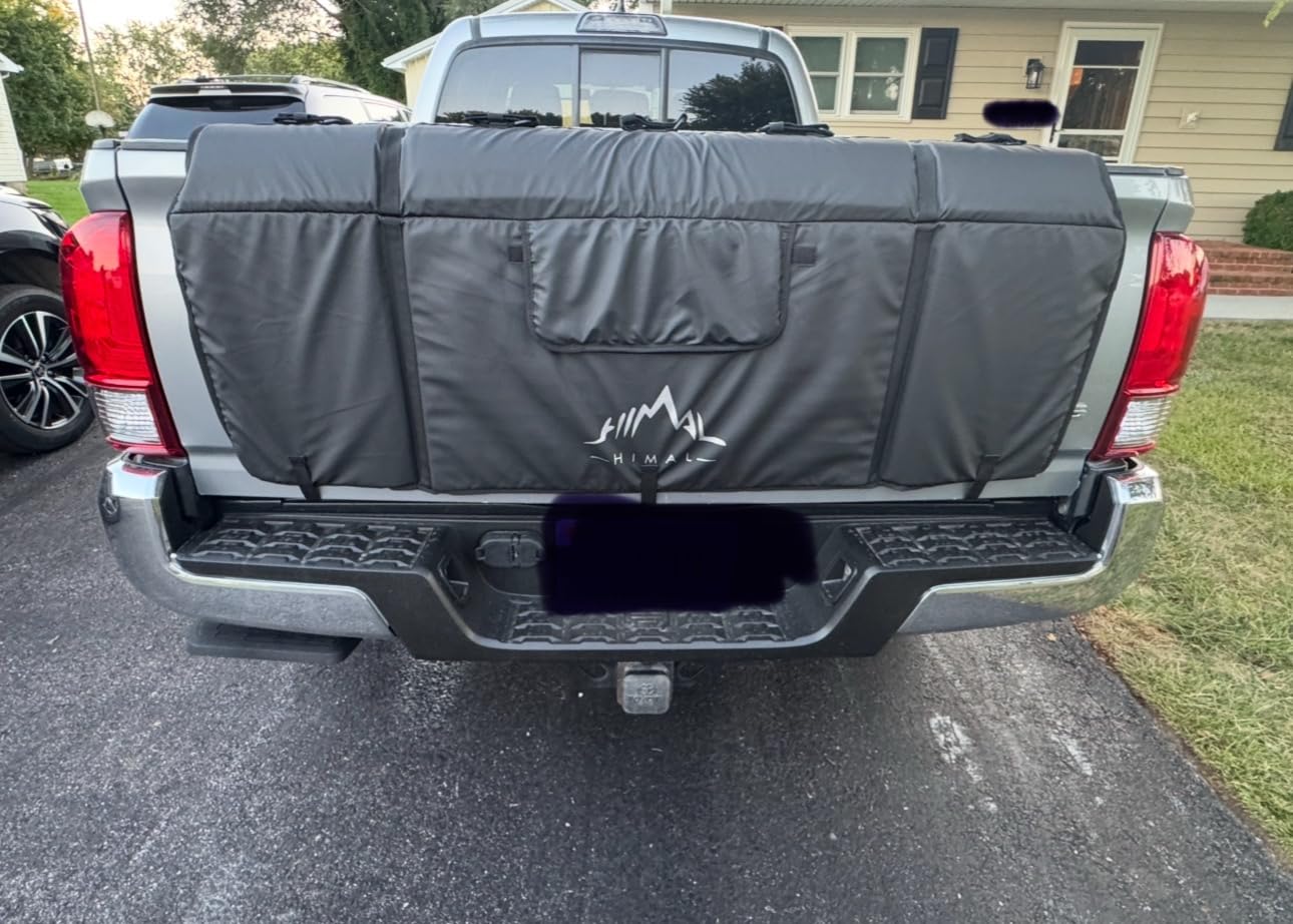 Himal Outdoors Tailgate Pad for Mountain Bike, Tailgate Protection Pad with Tool Pockets, Fits Most Truck Carries Up to 5 Bikes customer photo 1