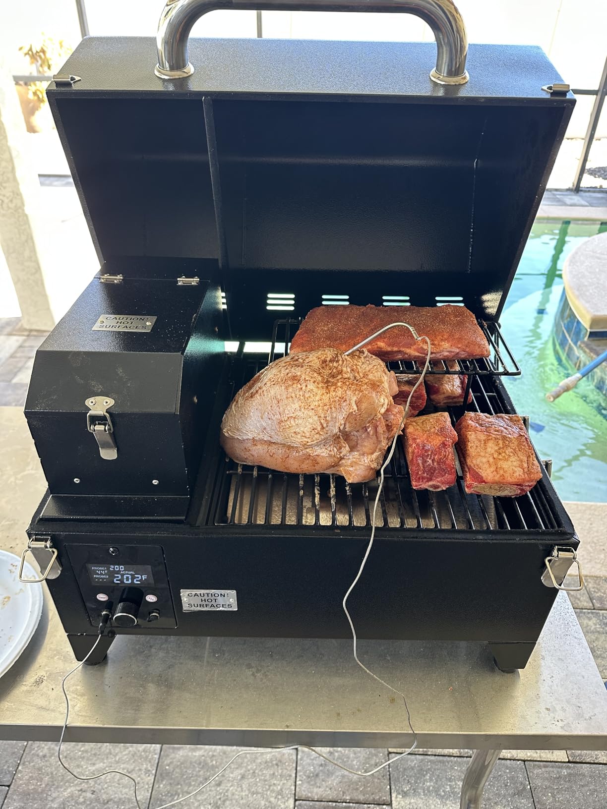 Portable Electric Smoker Grill by Freedom Stoves - 12V/120V Pellet BBQ for Camping, Tailgating & Backyard | Digital Control, Dual Probes, 8.5LB Hopper customer photo 1