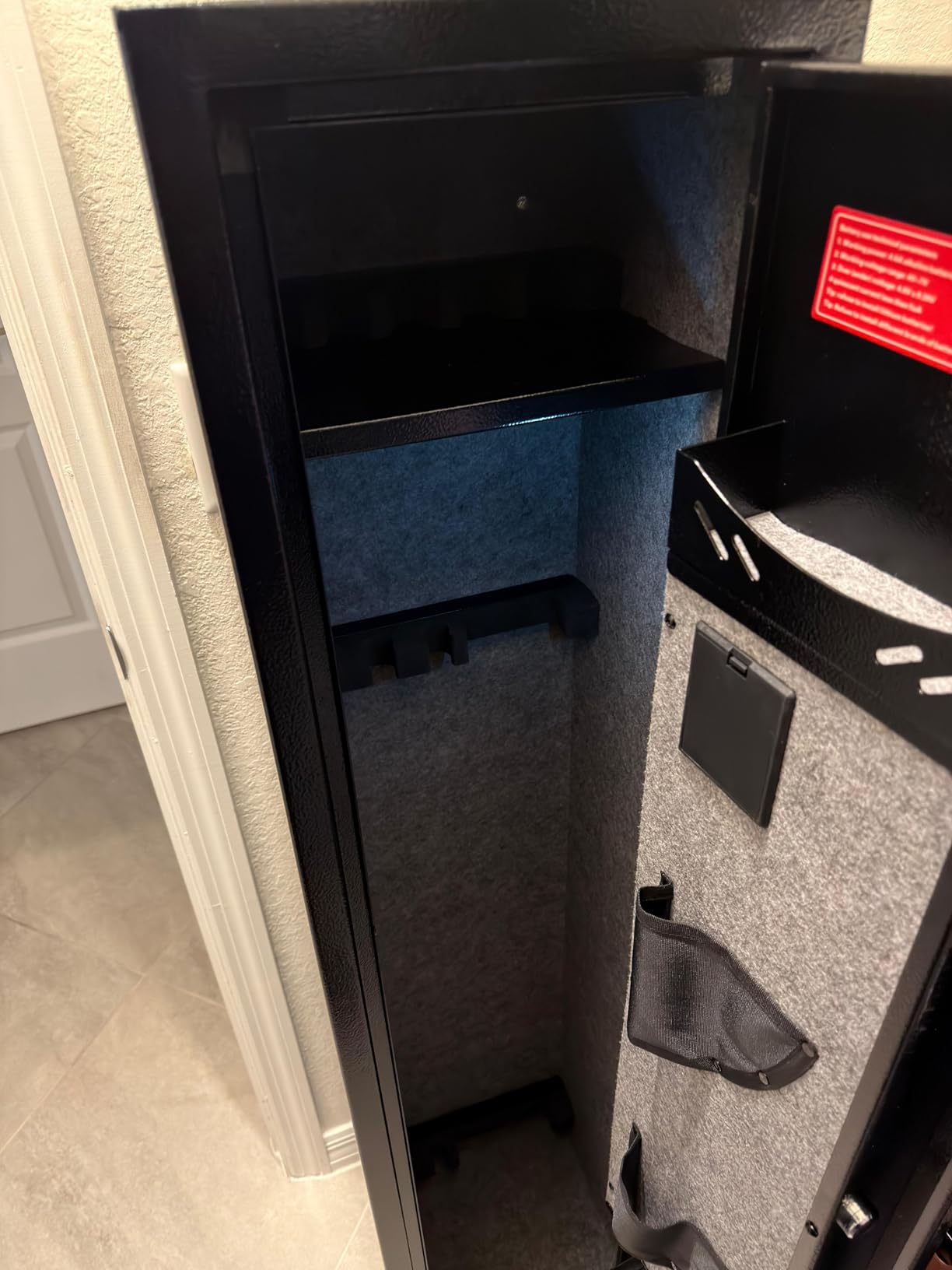 Kaer Gun Safe, Rifle Safe, 4-5 Biometric Long Gun Safes for Rifles and Pistols, Gun Cabinet for Rifles and Shotguns with Fingerprint/Digital Keypad/Removable Shelf for Home, Garage, Office customer photo 2