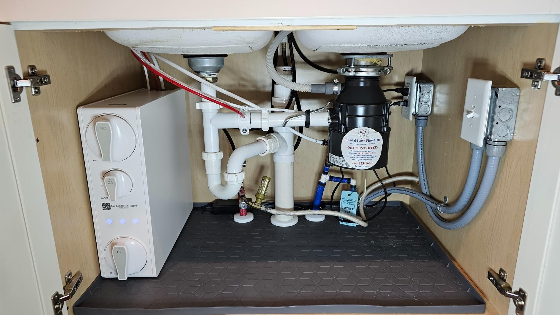 iSpring RO500AK-BN Reverse Osmosis Water Filter, NSF 58 Certified, 500 GPD Tankless Under Sink RO System, Natural pH Alkaline Remineralization, 2:1 Pure to Drain Ratio, Brushed Nickel Faucet customer photo 2