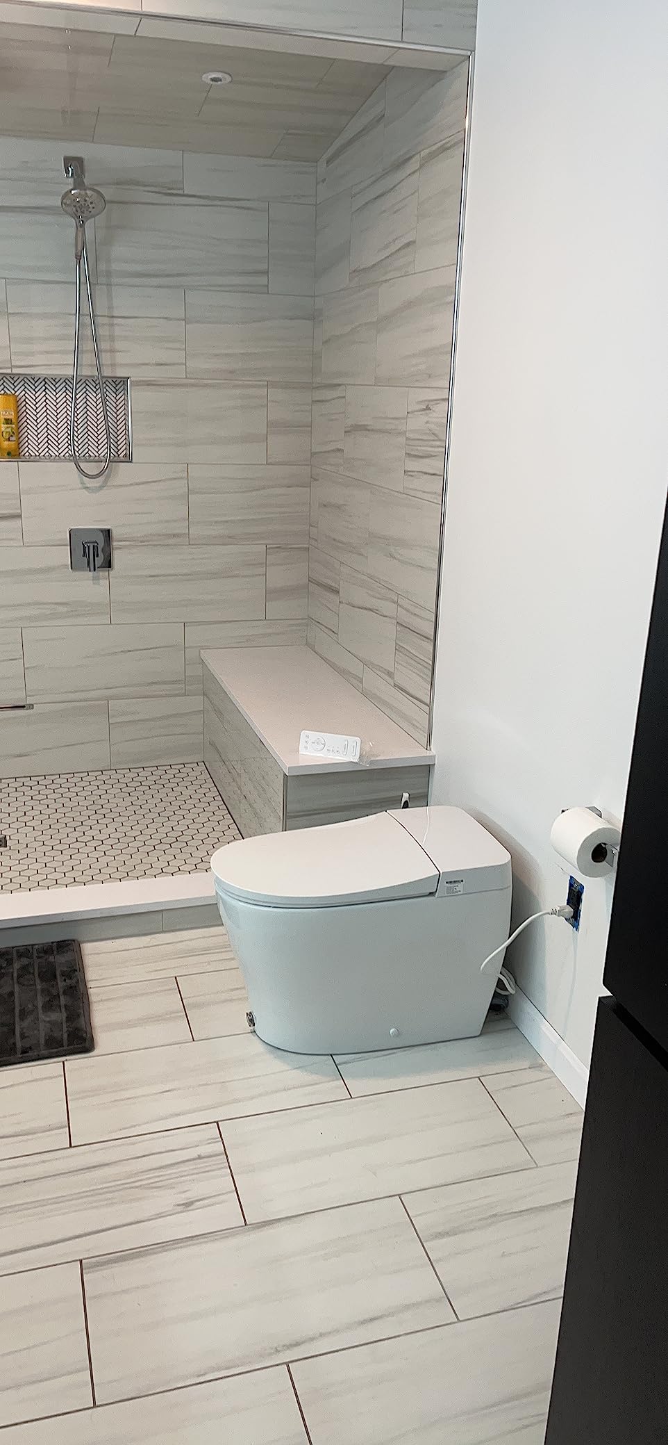 HOROW Luxury Smart Toilet, Upgraded Bidet Toilet with Pump for Low Water Pressure, Auto Open/close Lid, Instant Warm Water Bidet, Heated Seat, Automatic Flush, Elongated Toilet with Tank customer photo 2