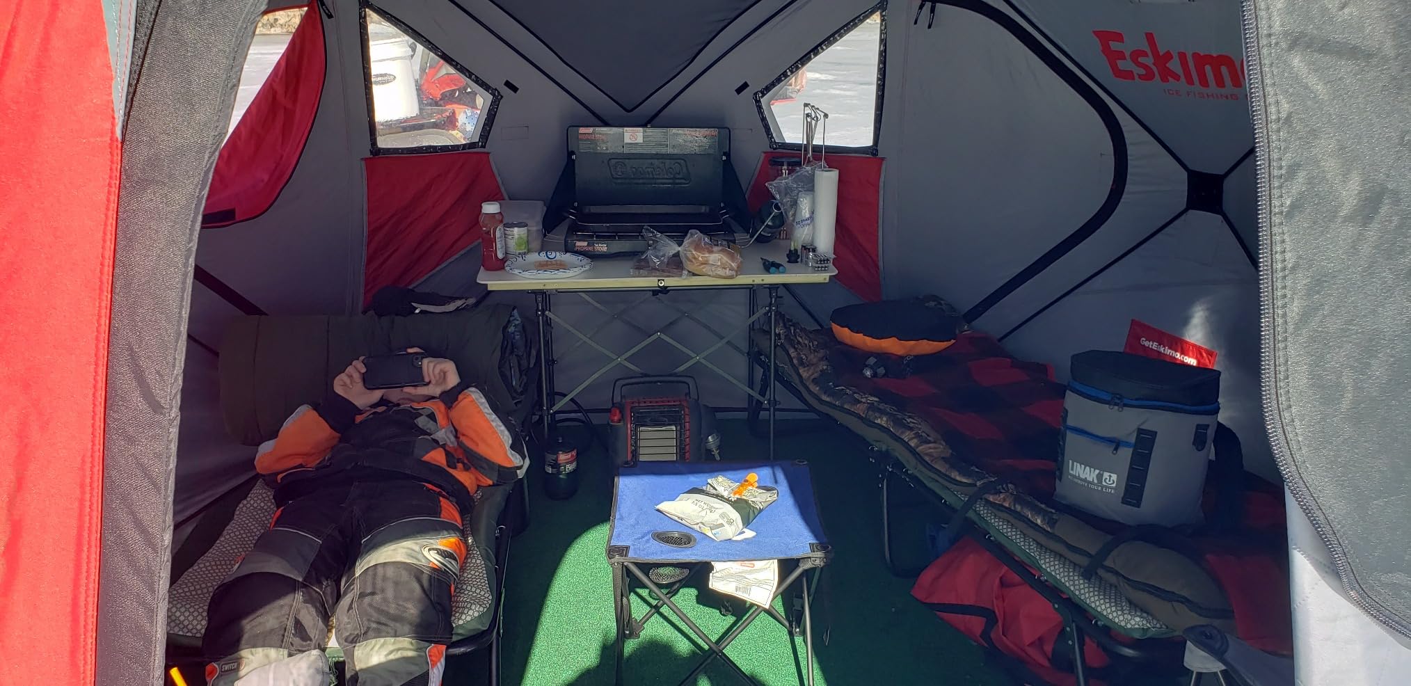 Eskimo Outbreak Portable Pop-Up Ice Fishing Shelter customer photo 2