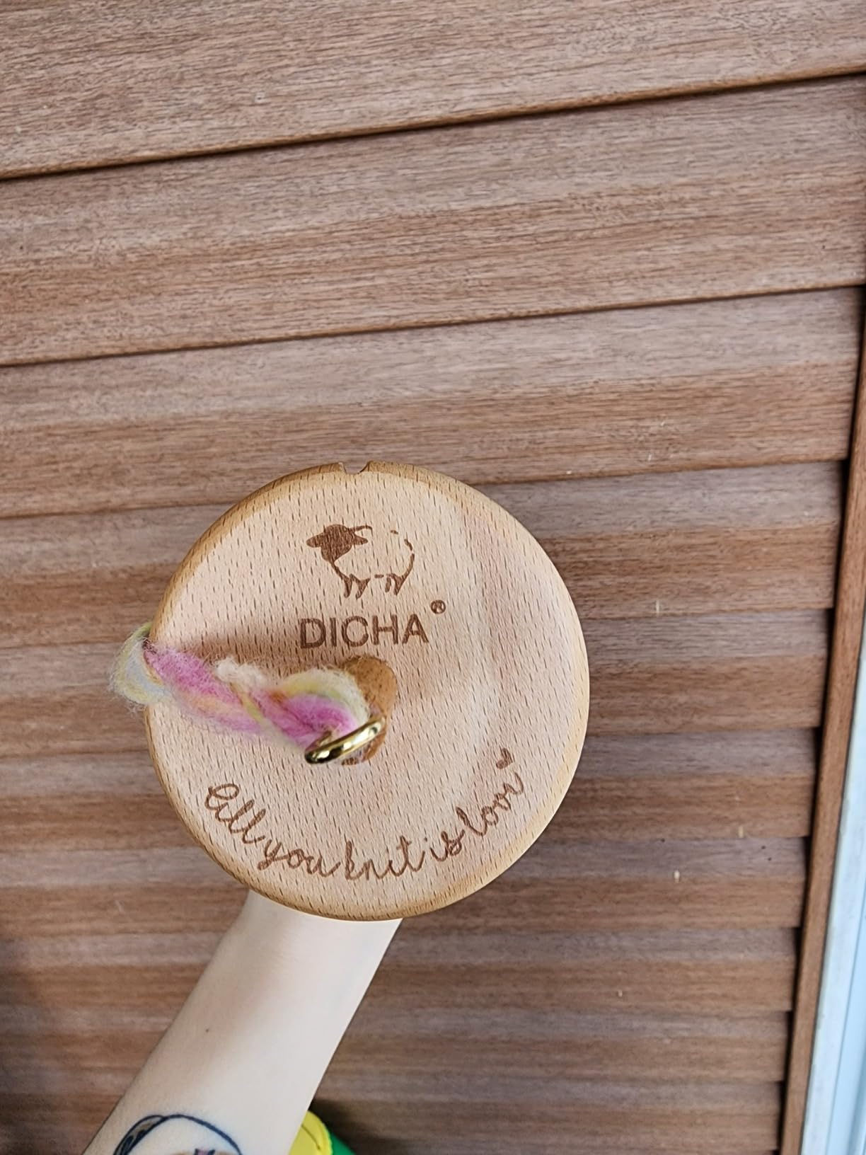 DICHA 3 Inch Drop Spindle Kit- High Low Whorl Wooden Spindles with 8 Oz Merino Wool/Top and Instructions-Weaving Spinning Wheels for Beginners-All in A Gift Box-Perfect Spinner Gifts customer photo 2