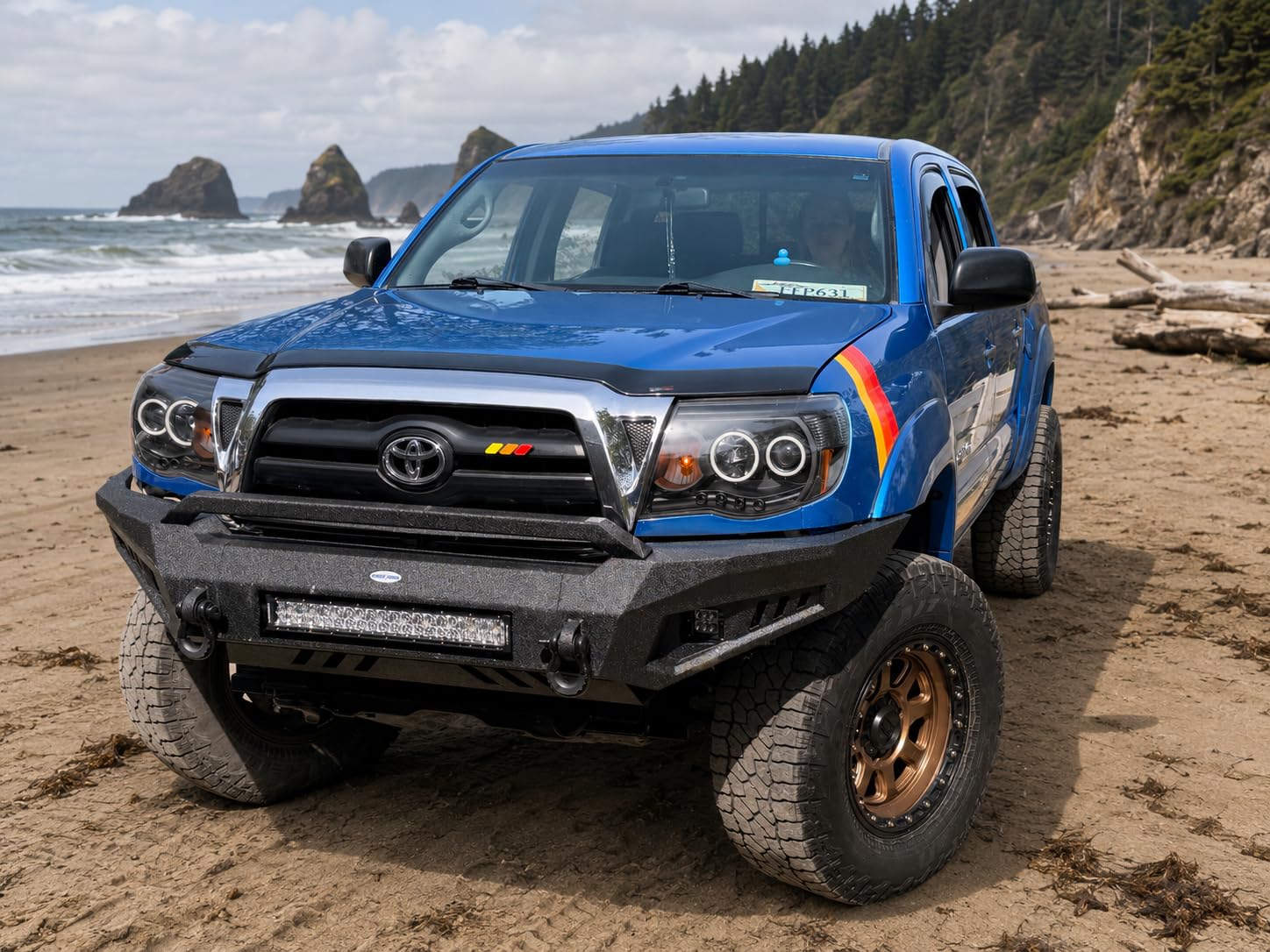 Auxbeam 50 Inch LED Light Bar 288W, 5D Lens Waterproof Off Road Driving Lights, 28800 Lumens Double Row Spot Flood Combo Fog Light Work Light with Wiring Harness for Pickup Trucks SUV ATV UTV Boat customer photo 1